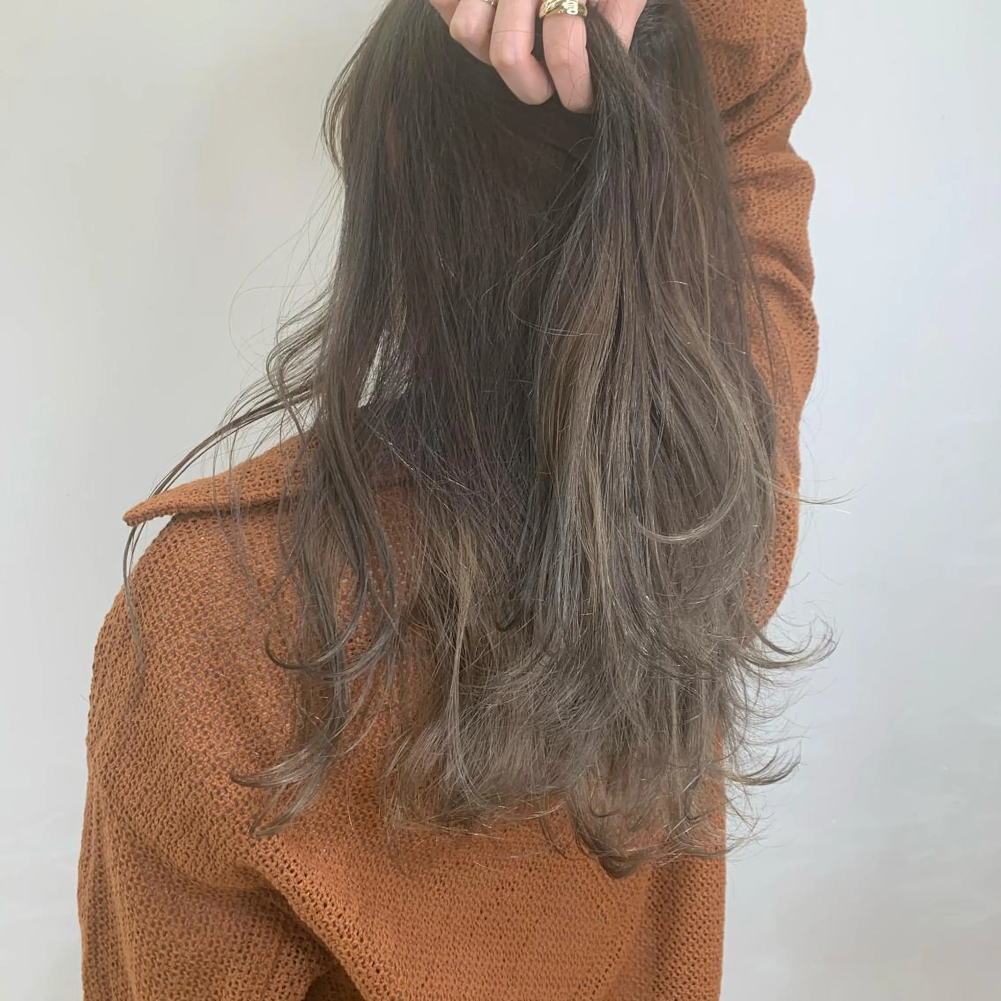 ロング カラー グレージュ 🍊mai🍊 似合わせパーマのヘアスタイル