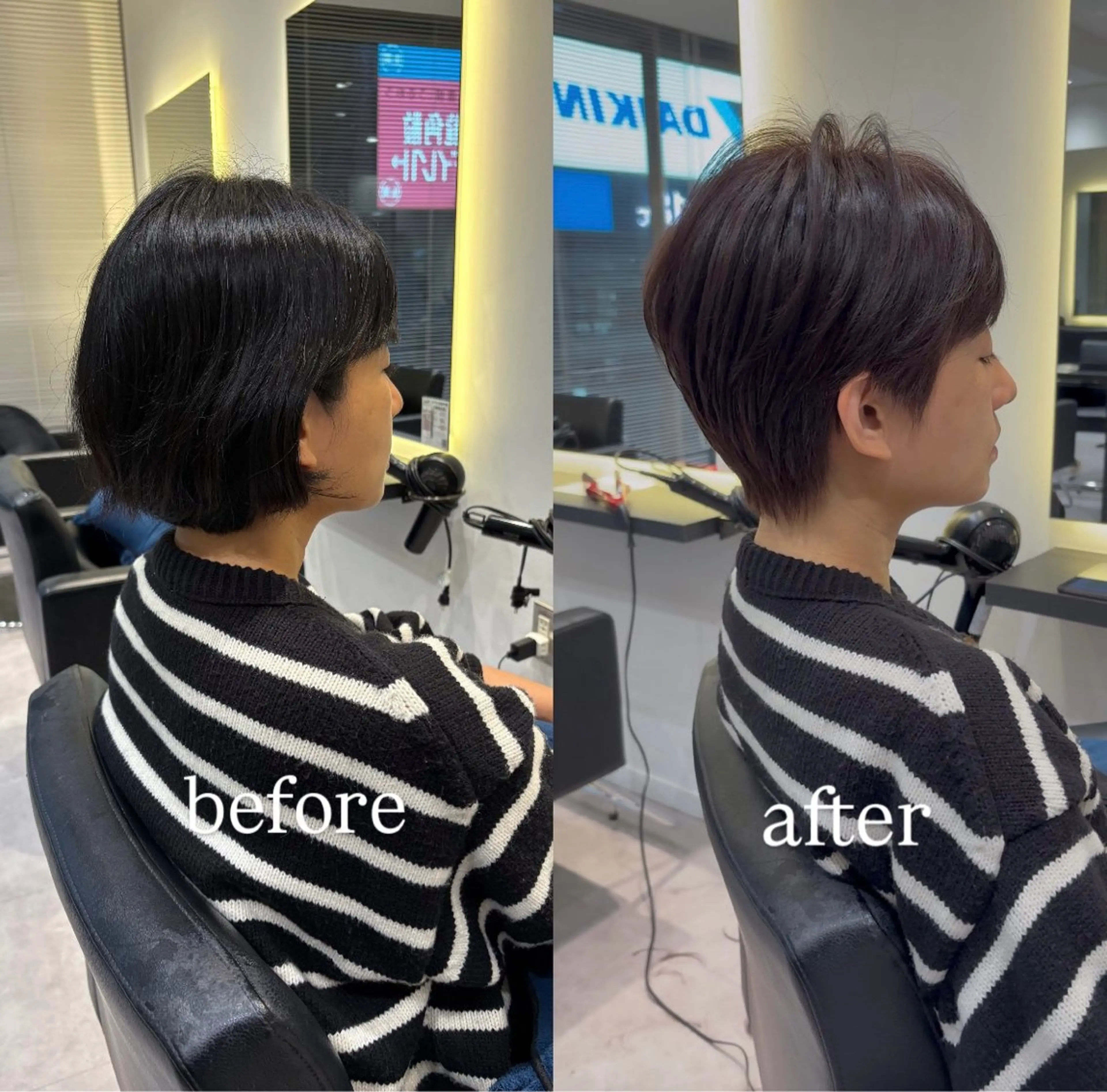 ショート カラー カット ヘアカラー 高橋 佳愛のヘアスタイル