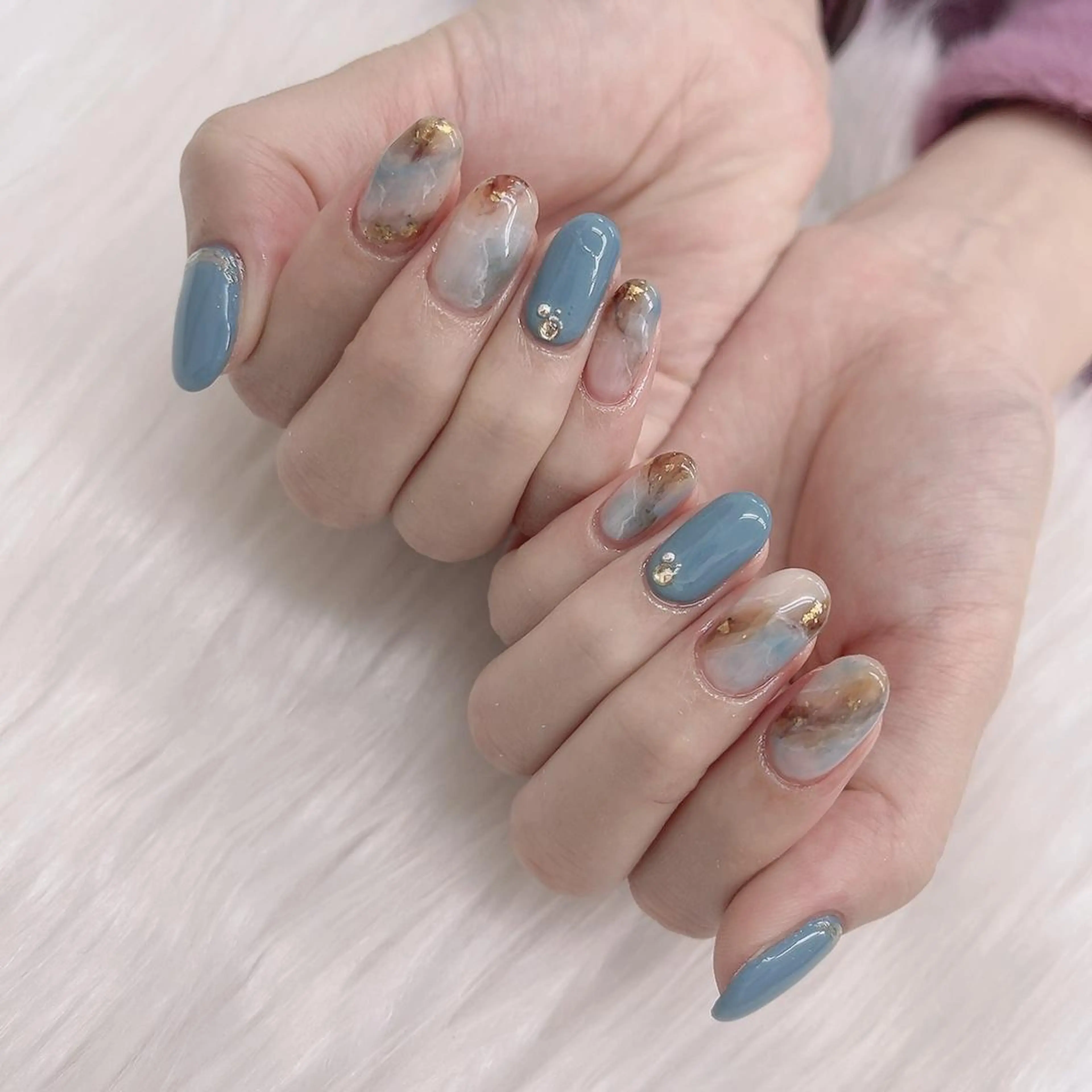 ネイル 🦋ネイルサロン ブラン🌈ゆりのネイルデザイン