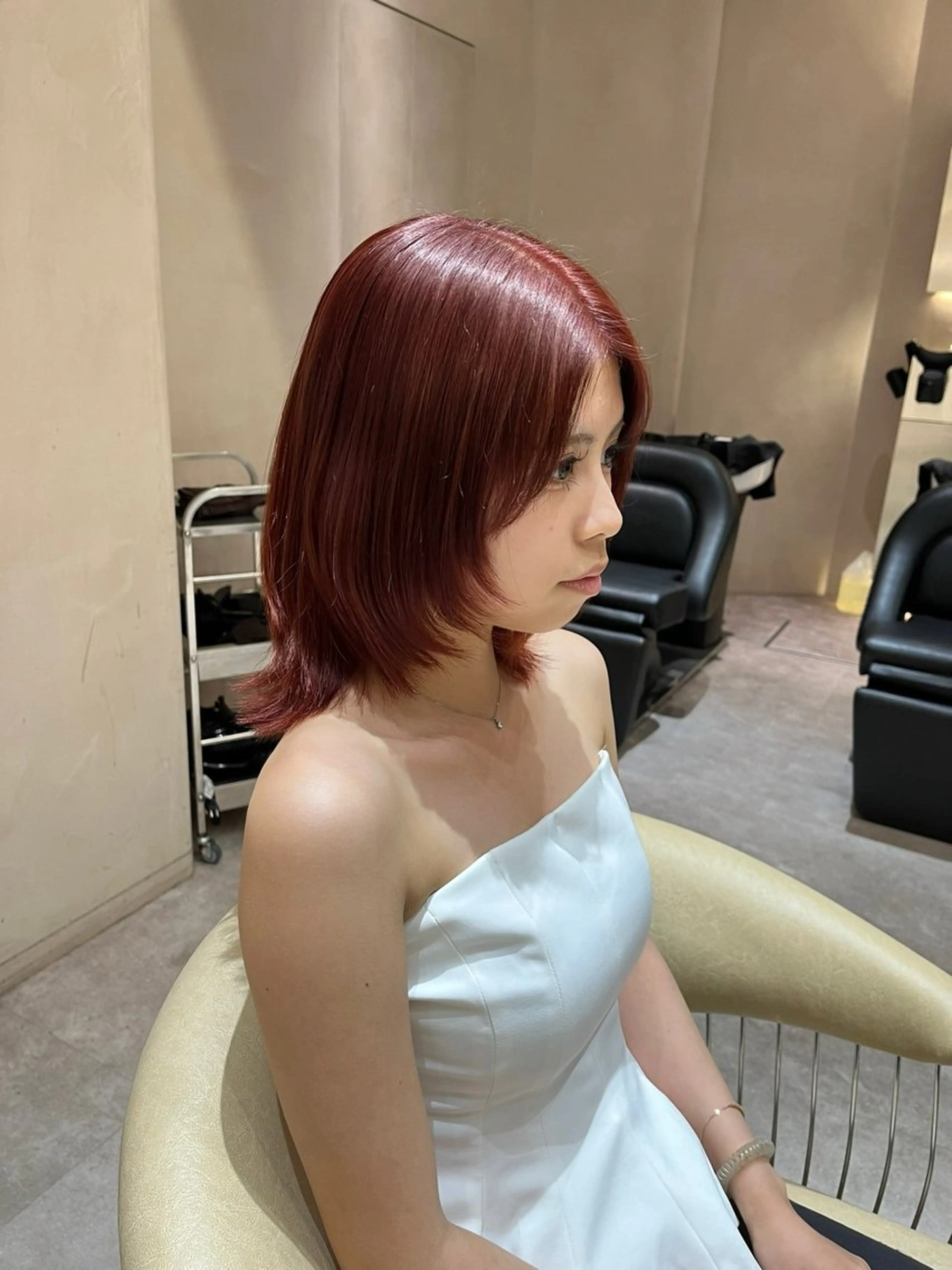 ミディアム ヘアカラー トリートメント 渋谷/レイヤー/ メンズ/ 聖翔のヘアスタイル