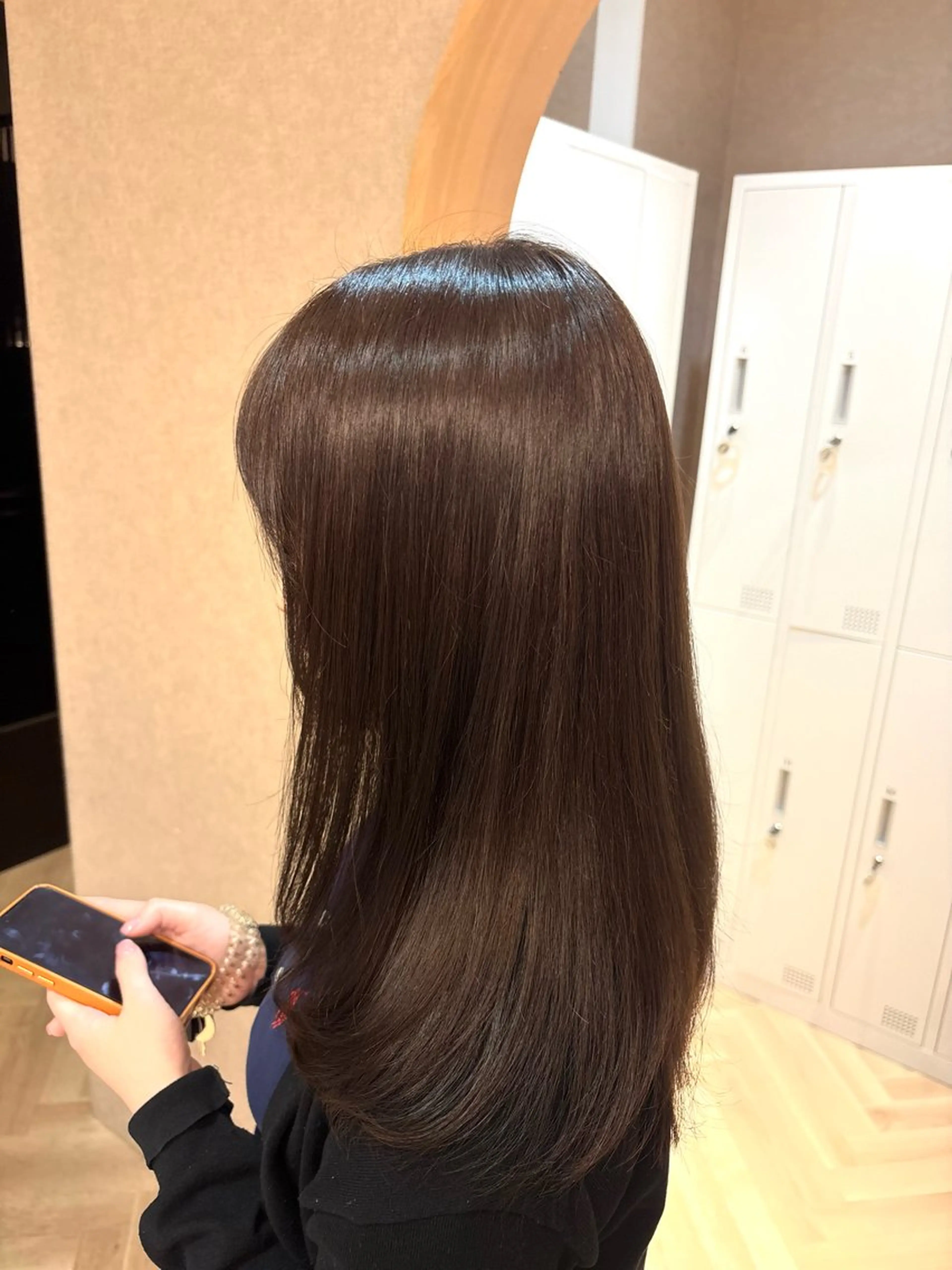 セミロング カット トリートメント 透明感カラー🤎/ ツヤカラー/さくらのヘアスタイル
