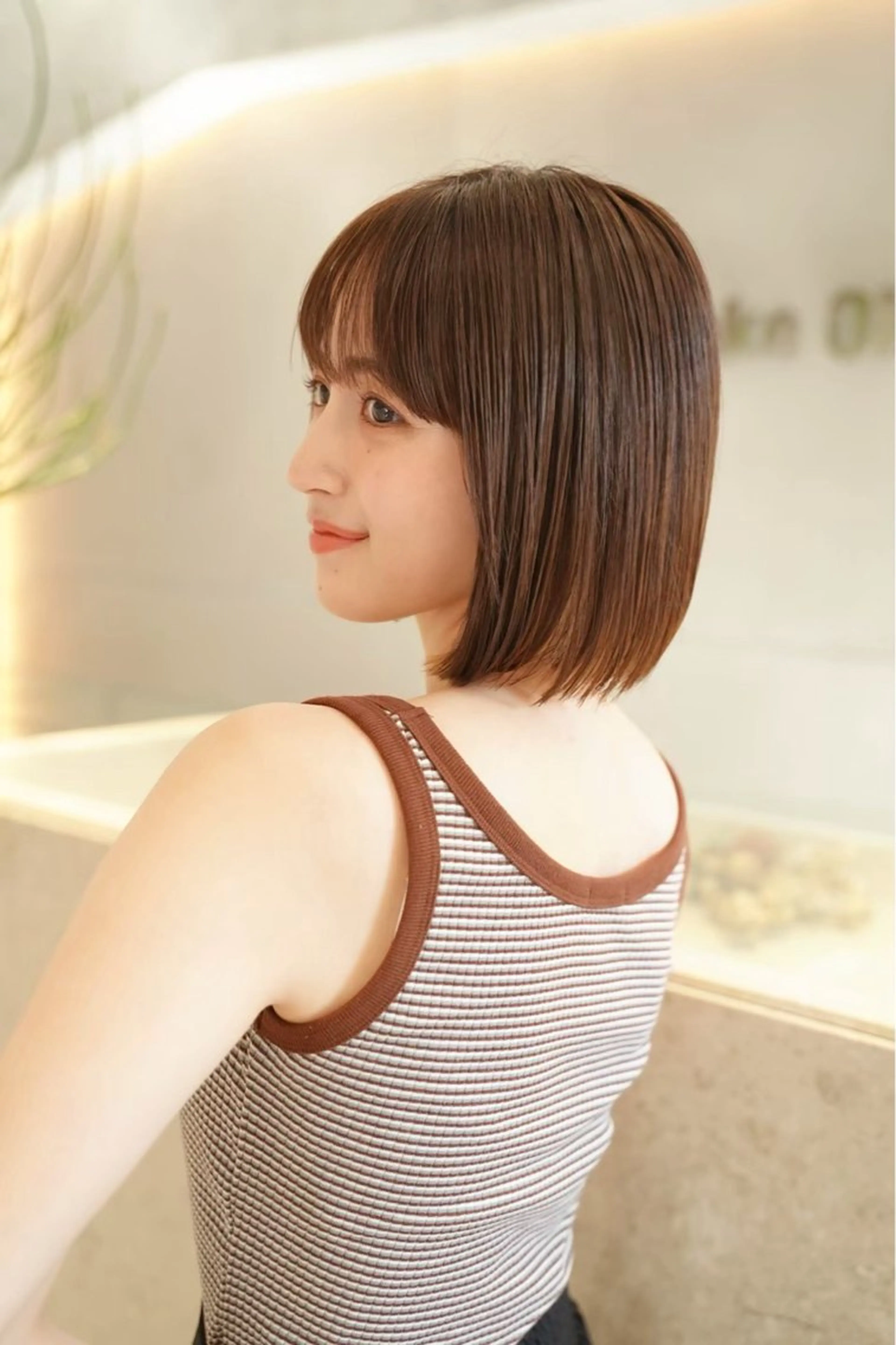 bob cut + color 🧴💐の写真