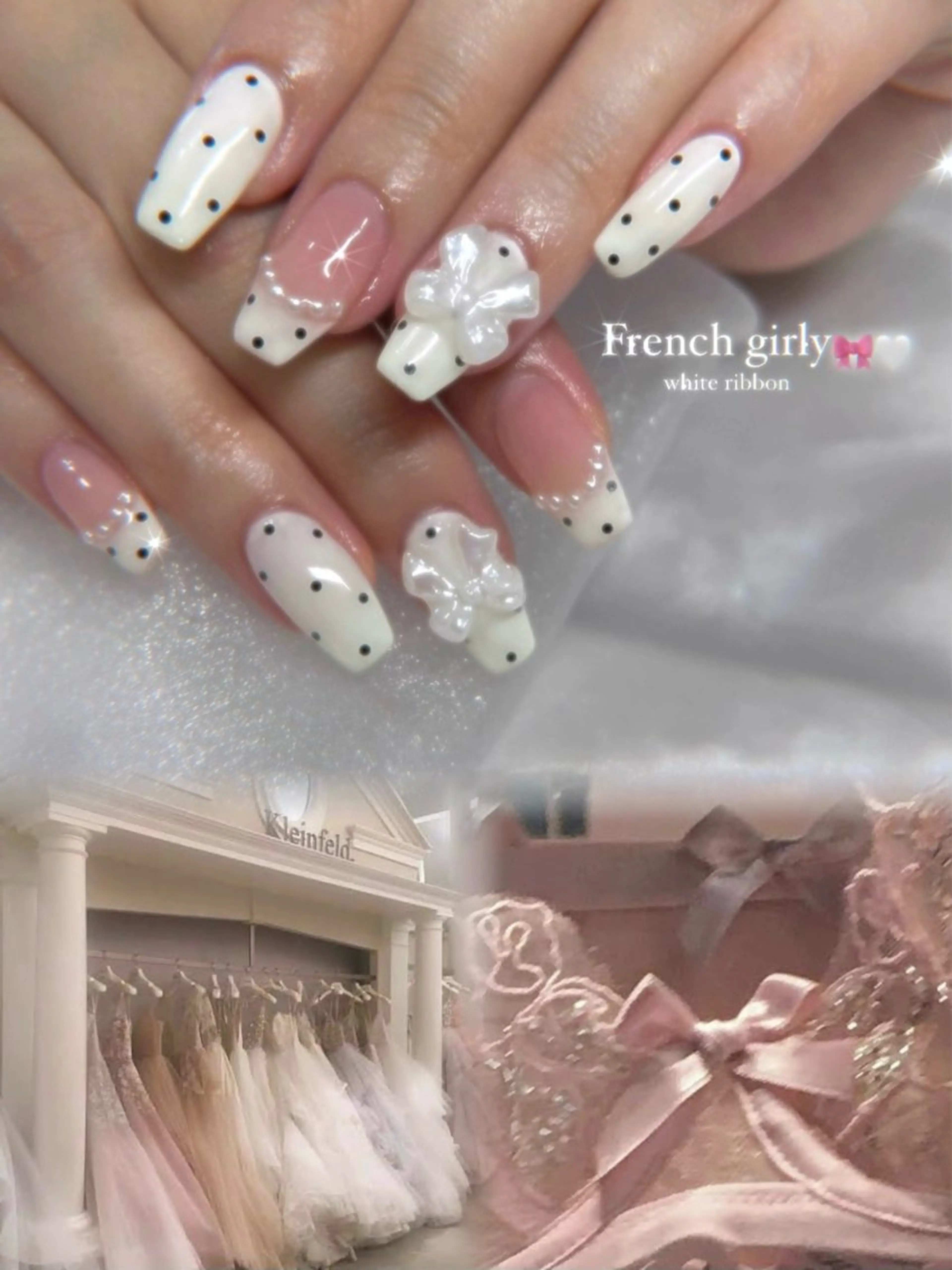 ネイル ガーリー ハンドネイル nail salon Lunasisのネイルデザイン