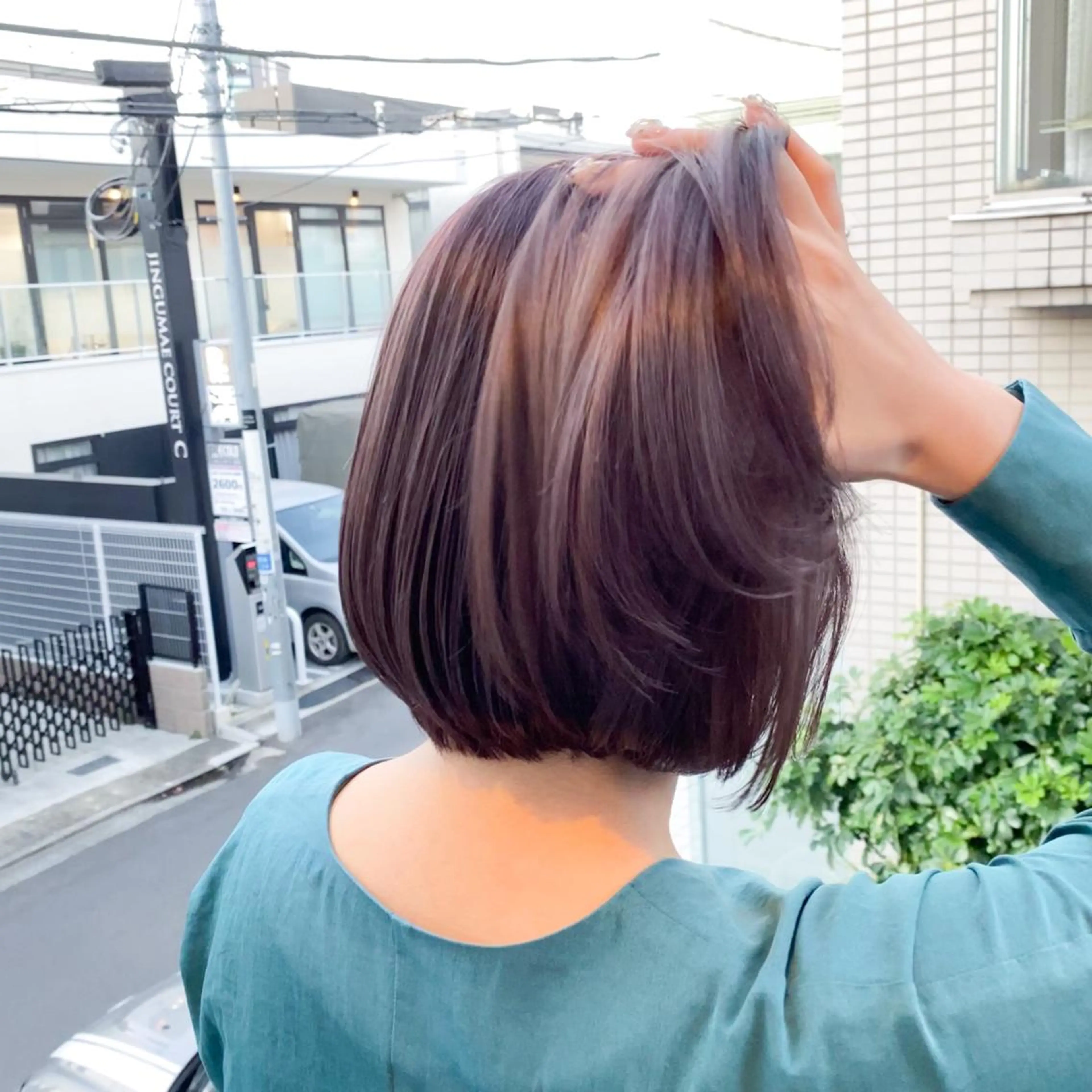ショート カラー ヘアカラー トリートメント ヘッドスパ ヘアセット 艶髪ブリーチ 永井竜也のヘアスタイル