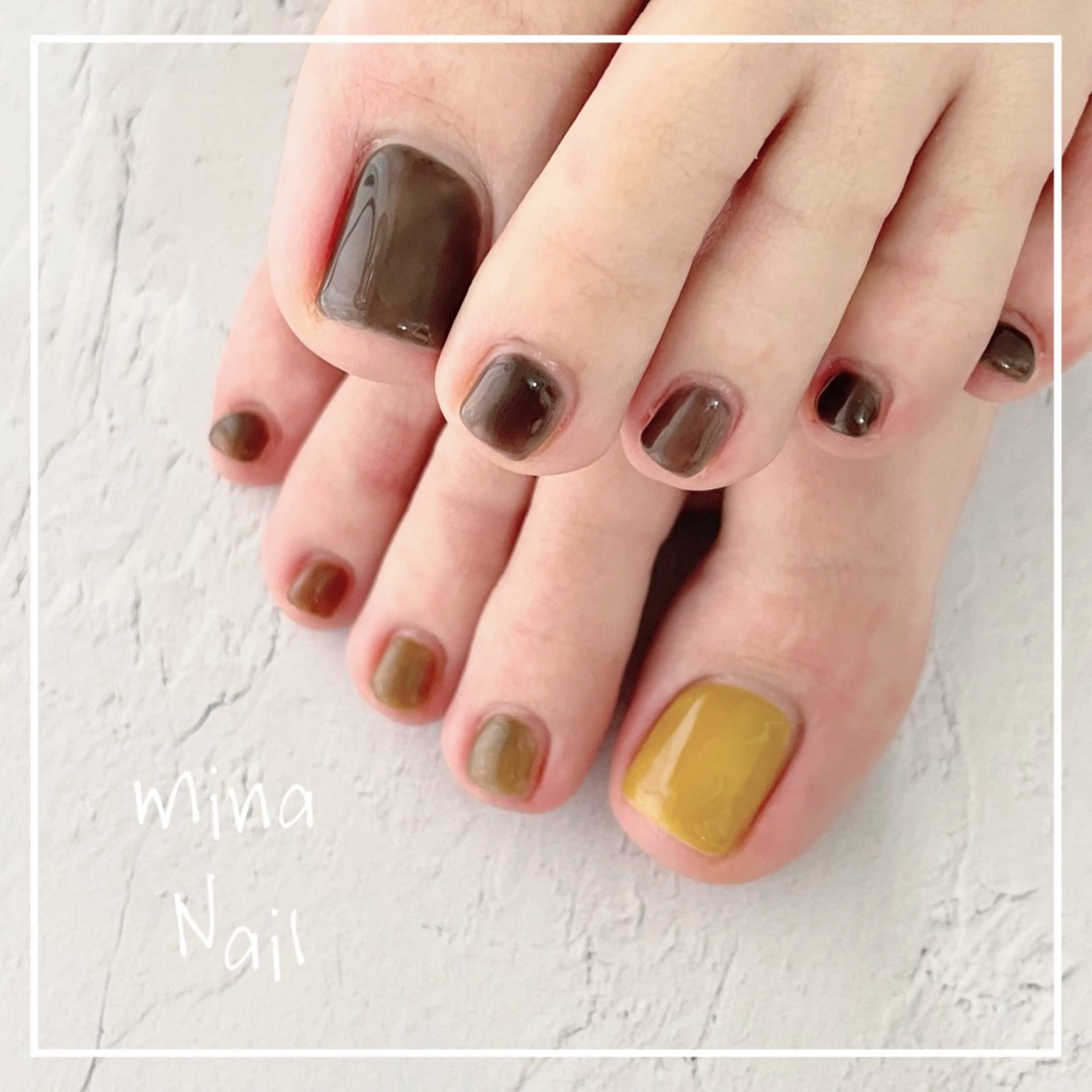 ネイル グラデーション ワンカラーネイル mina Nailのネイルデザイン