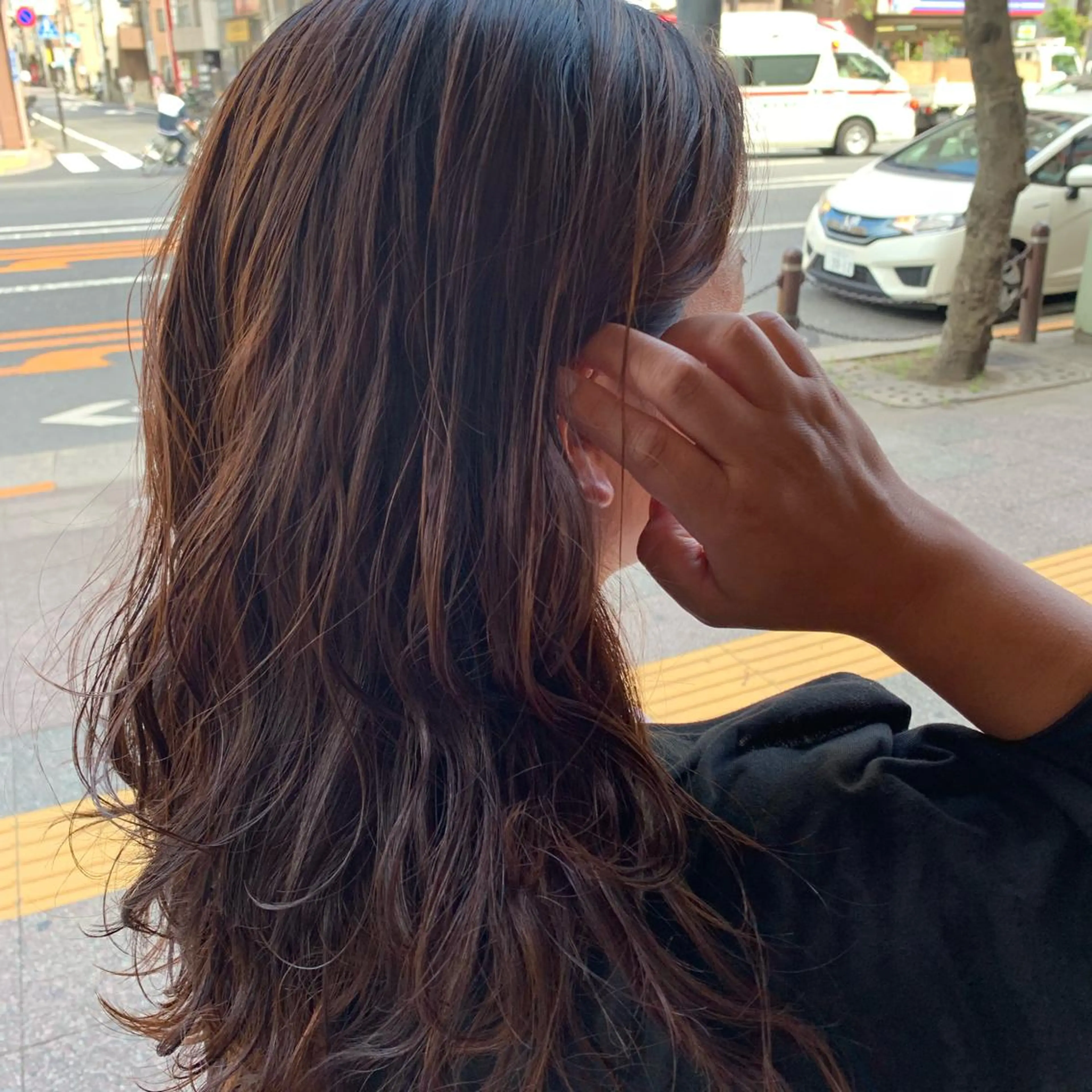 ロング カラー パーマ 🟤TAP🟤 木曳野　金沢店のヘアスタイル