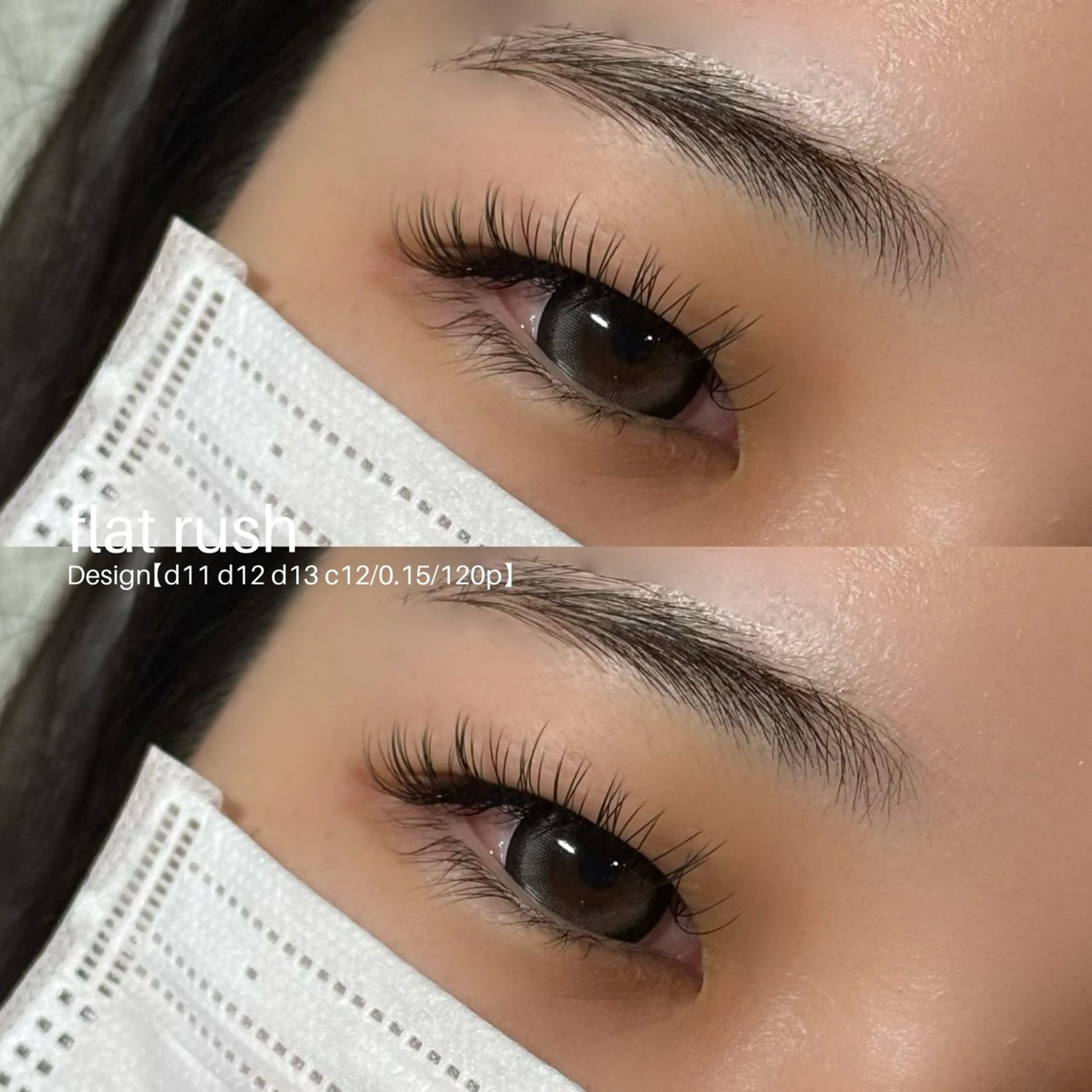 マツエク・マツパ フラットラッシュ マツエク LABEL NATSUKAのマツエク・マツパデザイン