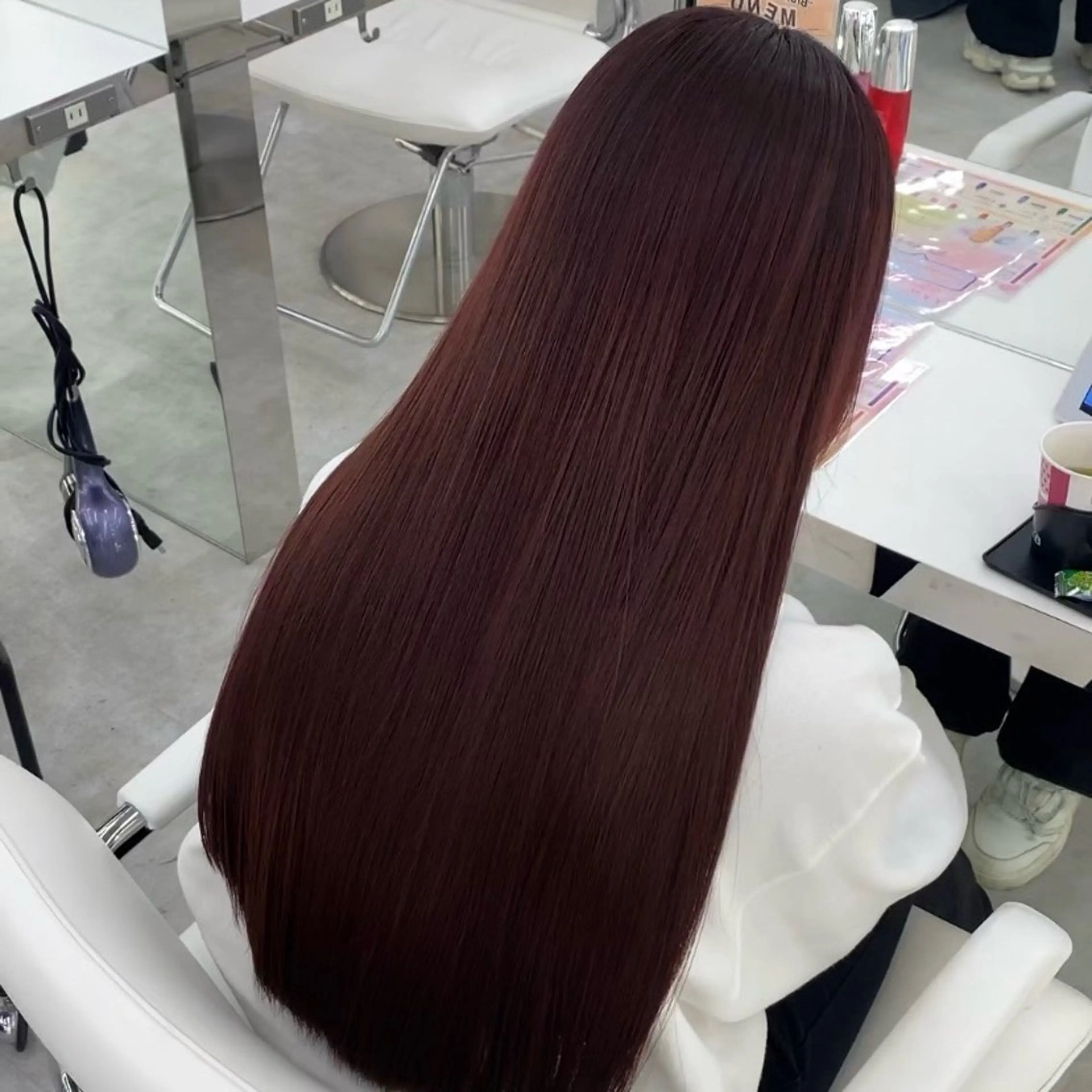 ロング カラー ヘアカラー 韓国🇰🇷× 暖色カラー🍒きののヘアスタイル