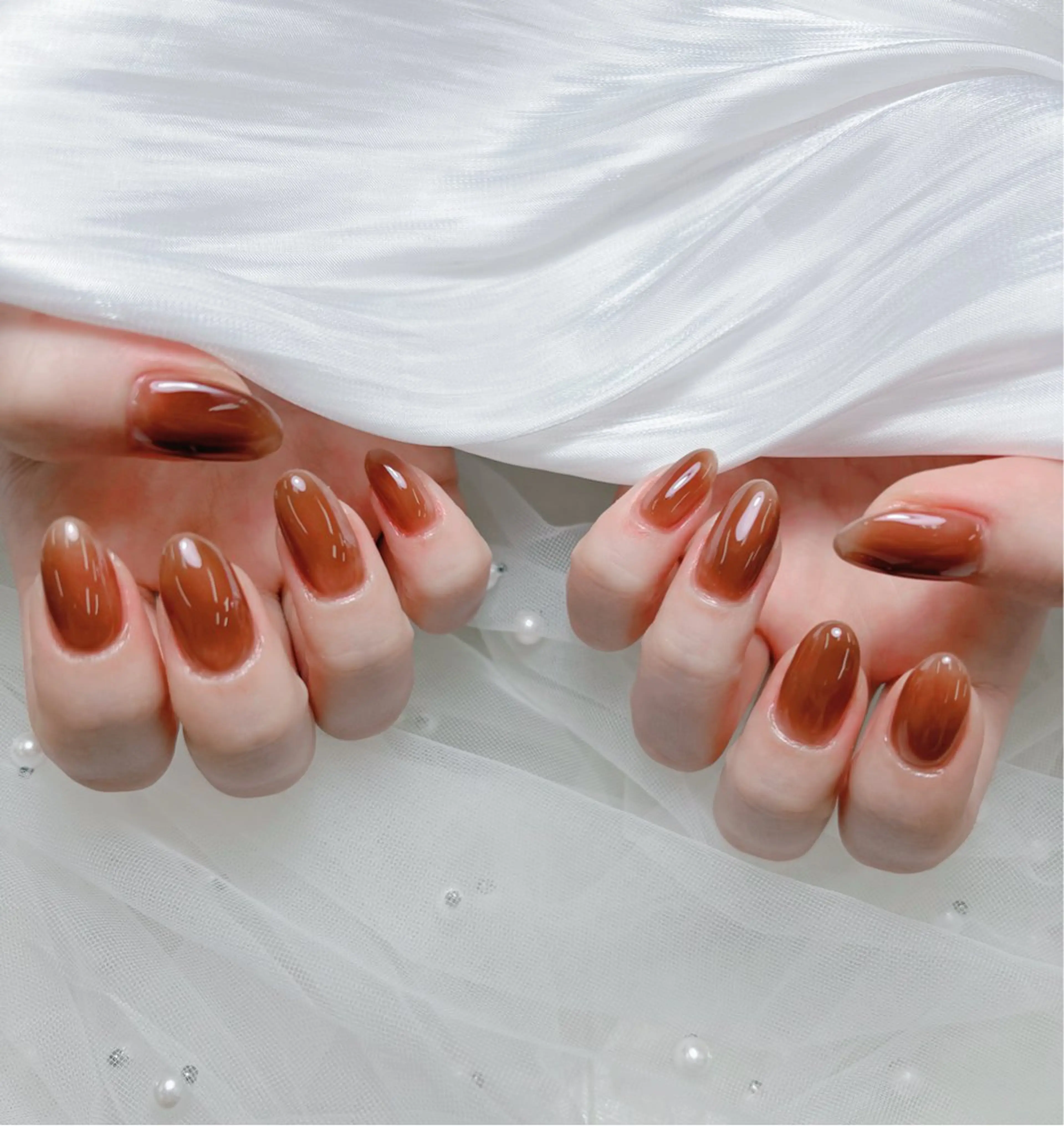 ハンドネイル💅💗 平日限定💅シンプルちゅるんちゅるんワンカラーコース【新規オフ無料】✨の写真