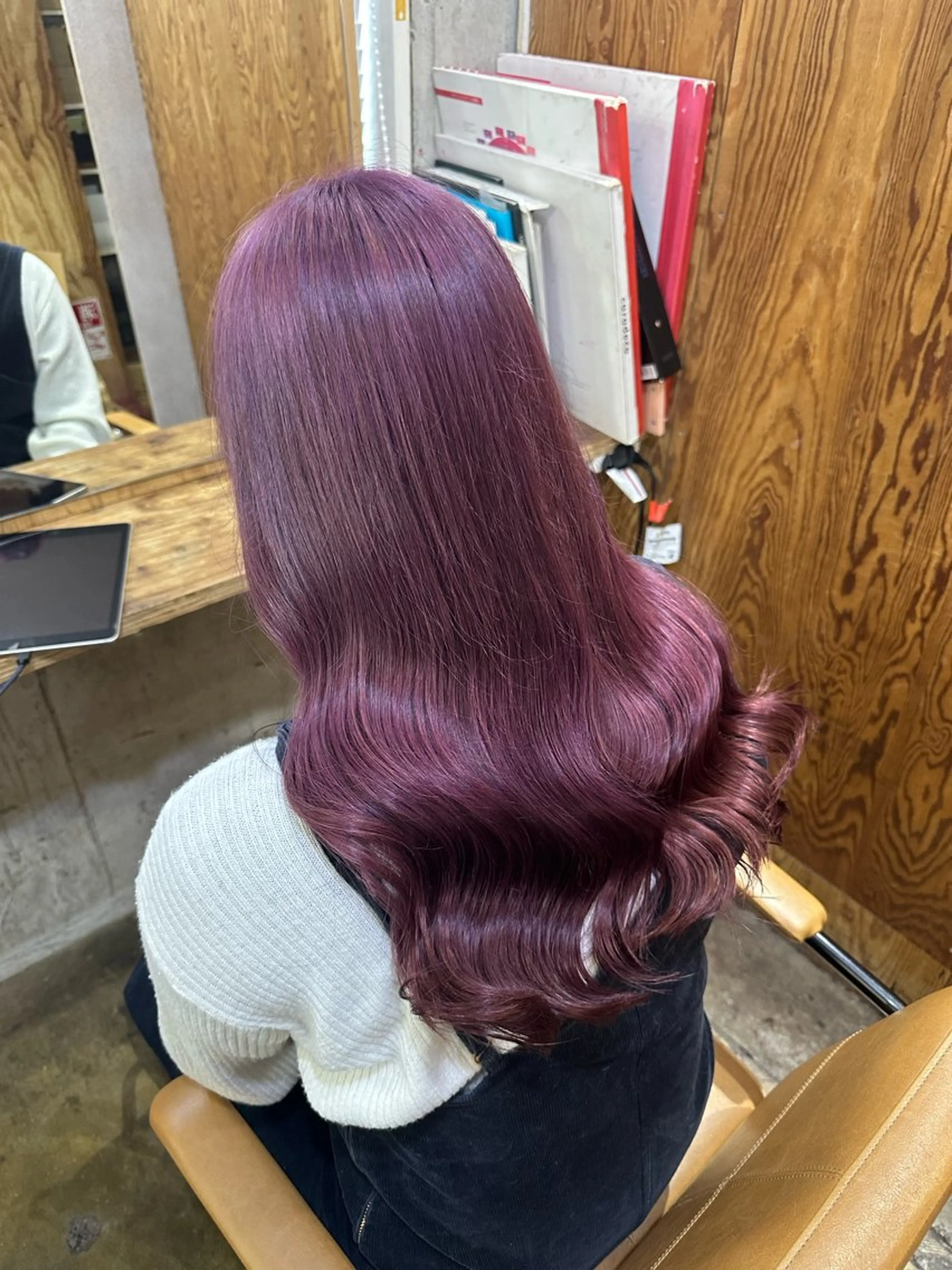 ロング カラー ヘアカラー ︎︎カイ ミズキ 🐰𝜗𝜚のヘアスタイル