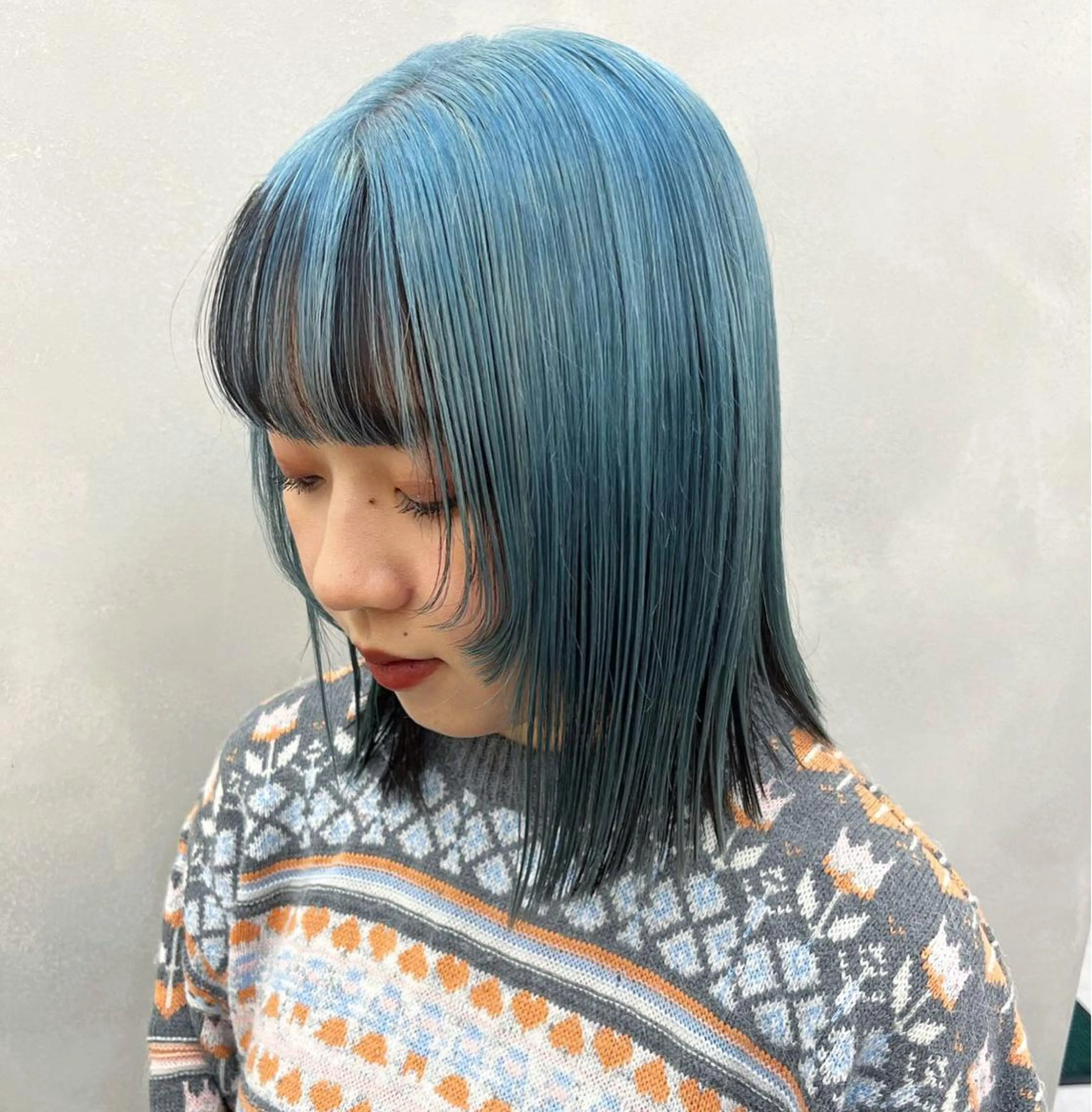 ミディアム カラー ヘアカラー トリートメント ヘアセット 🎀透明感ブリーチ カラー🎀ミズキのヘアスタイル