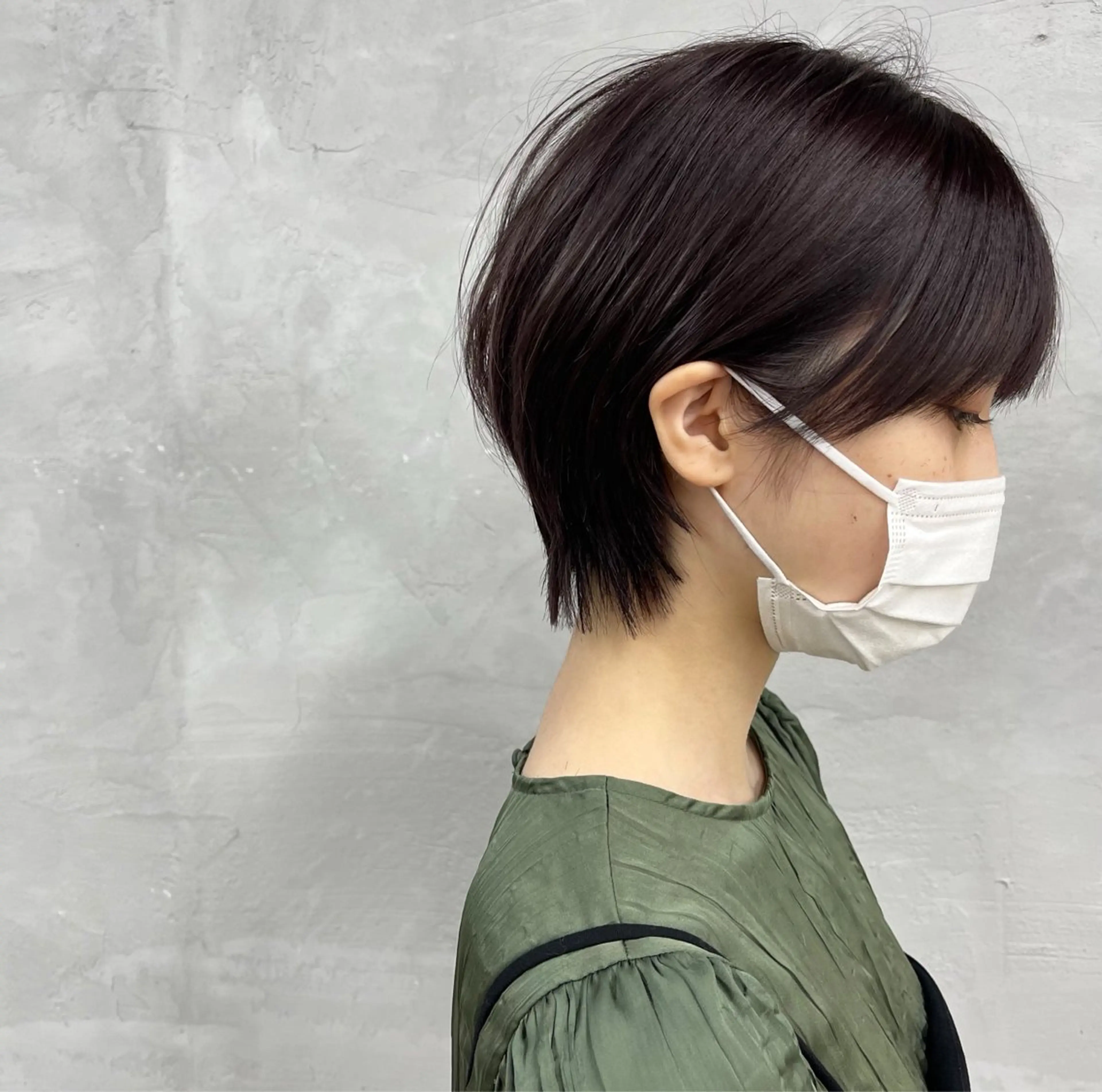 ショート カラー ラベンダーカラー 顔周りカット ショートヘア カット ヘアカラー トリートメント 田畑 智規のヘアスタイル