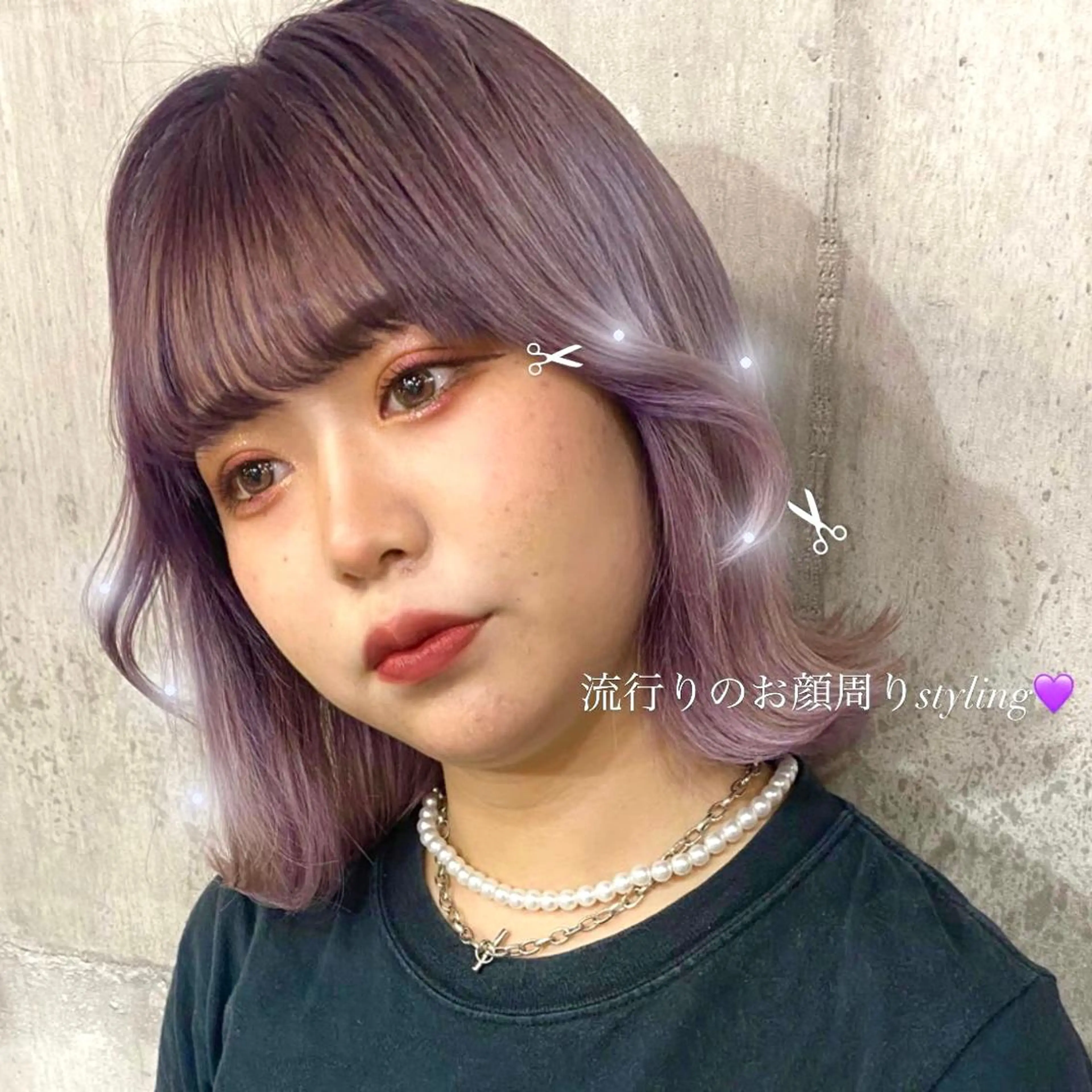 ミディアム カラー SHURI❤️‍🔥 中/韓mix ♡のヘアスタイル
