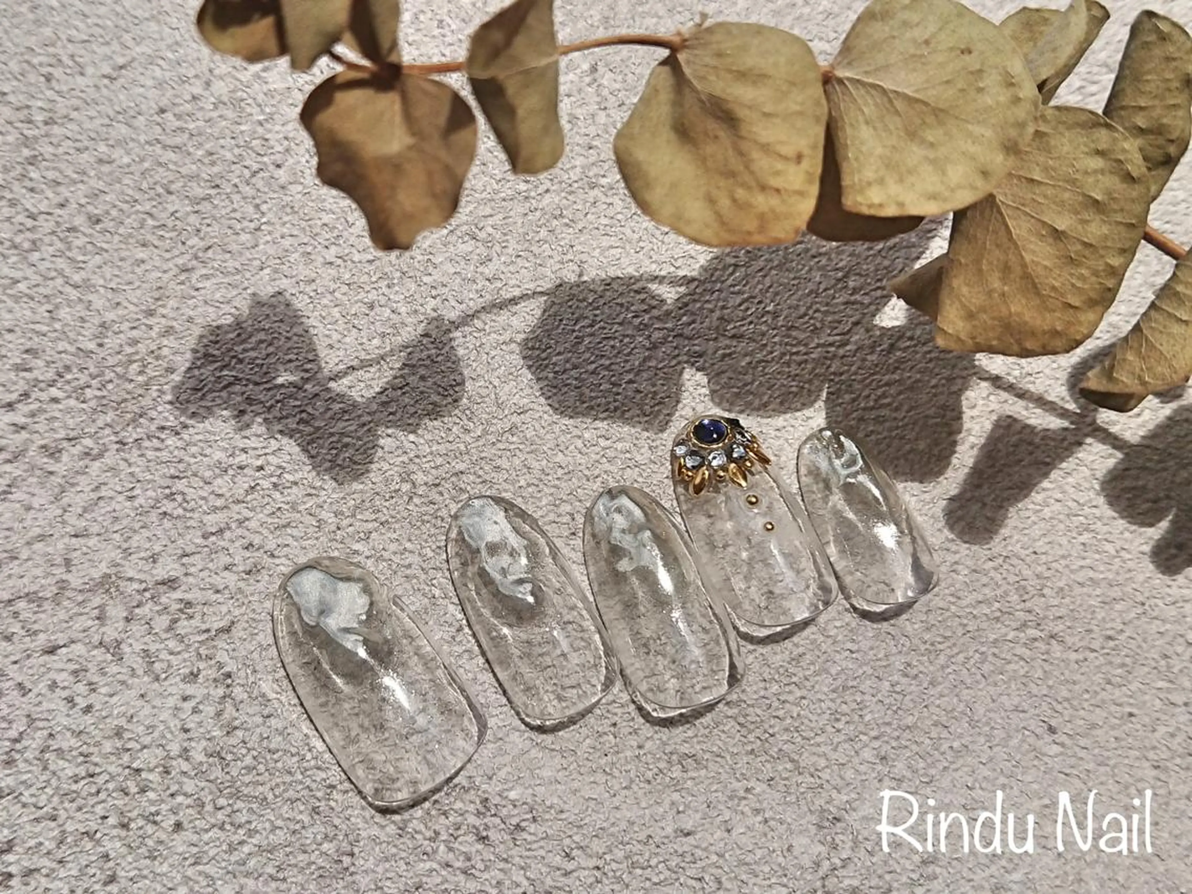 ネイル クリアネイル Rindu Nail 名駅miniのネイルデザイン