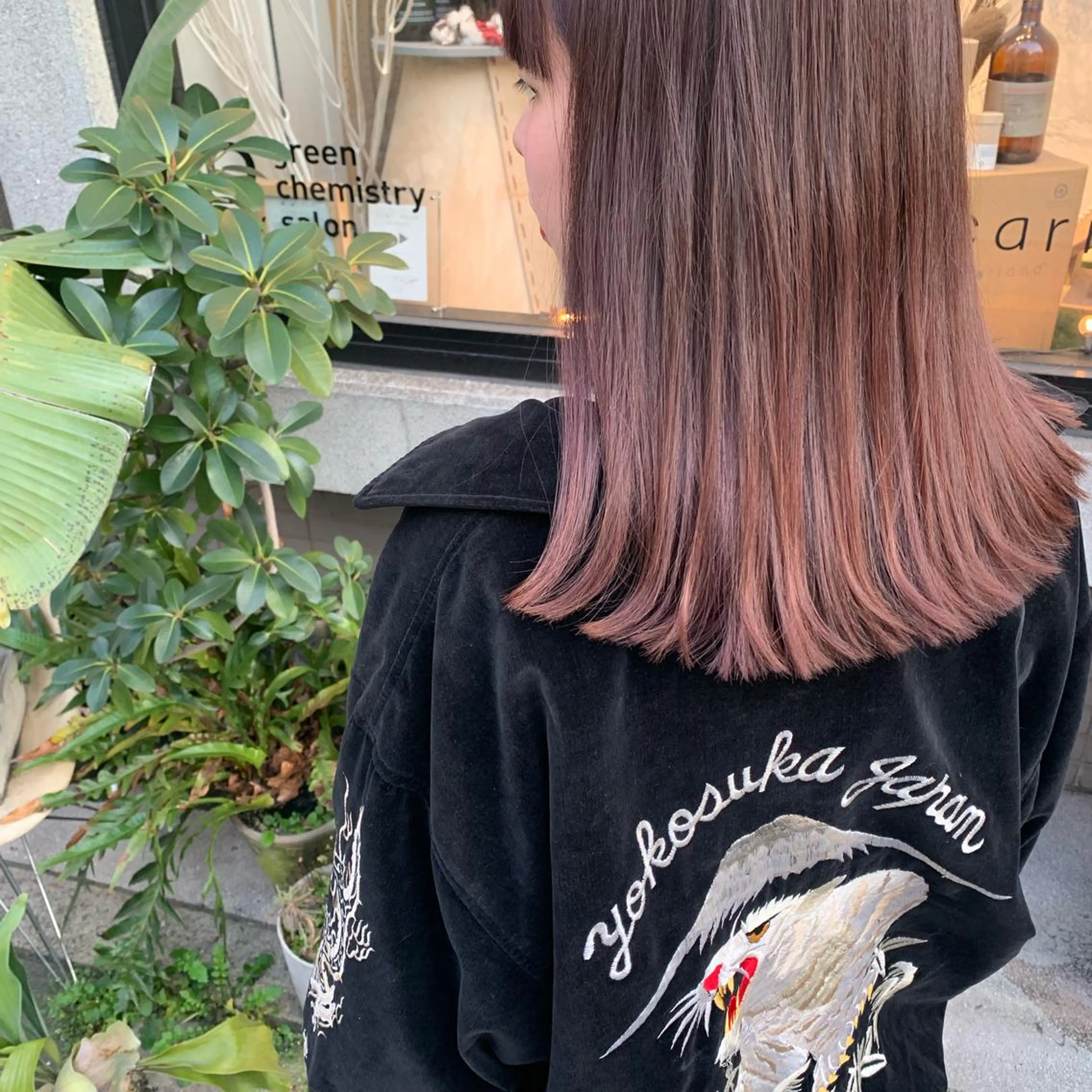 セミロング 艶髪color💎髪 質改善ストレート大吉のヘアスタイル