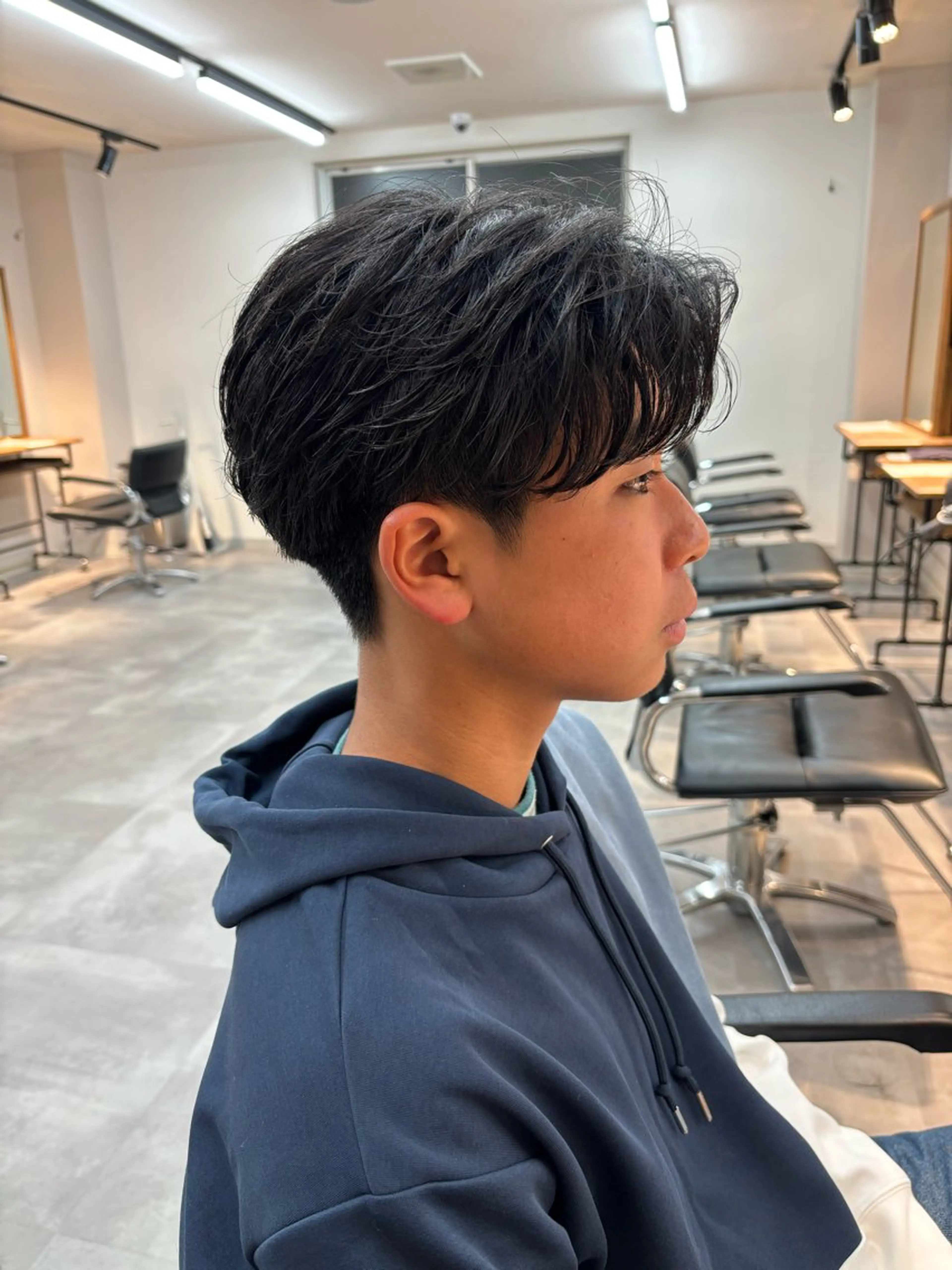 パーマ メンズ フェザーパーマ メンズパーマ カット パーマ 保立/メンズカット 千葉駅フェザーパーマのヘアスタイル