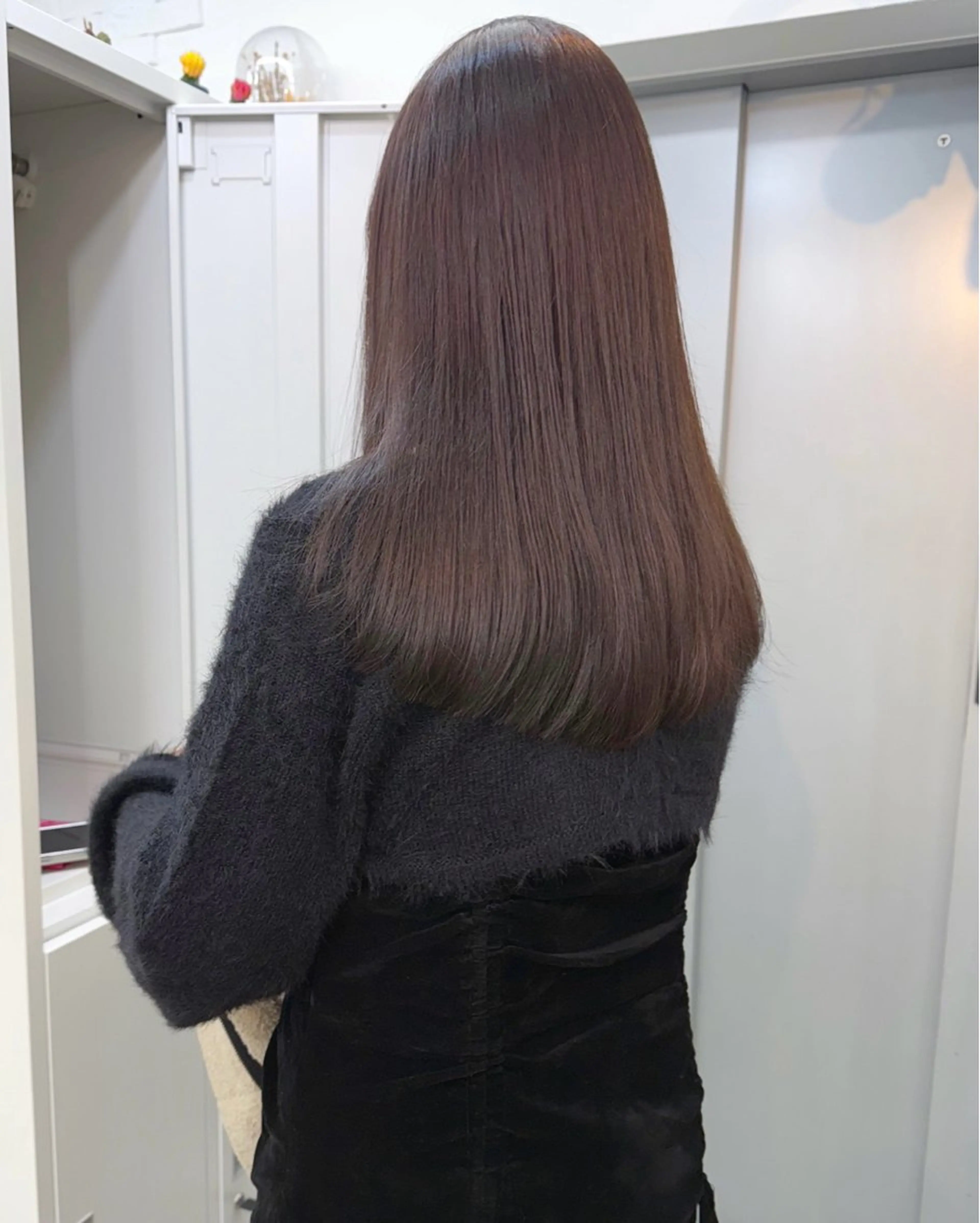 セミロング カラー ブラウンカラー トリートメント ヘアカラー トリートメント あおやぎ ななのヘアスタイル