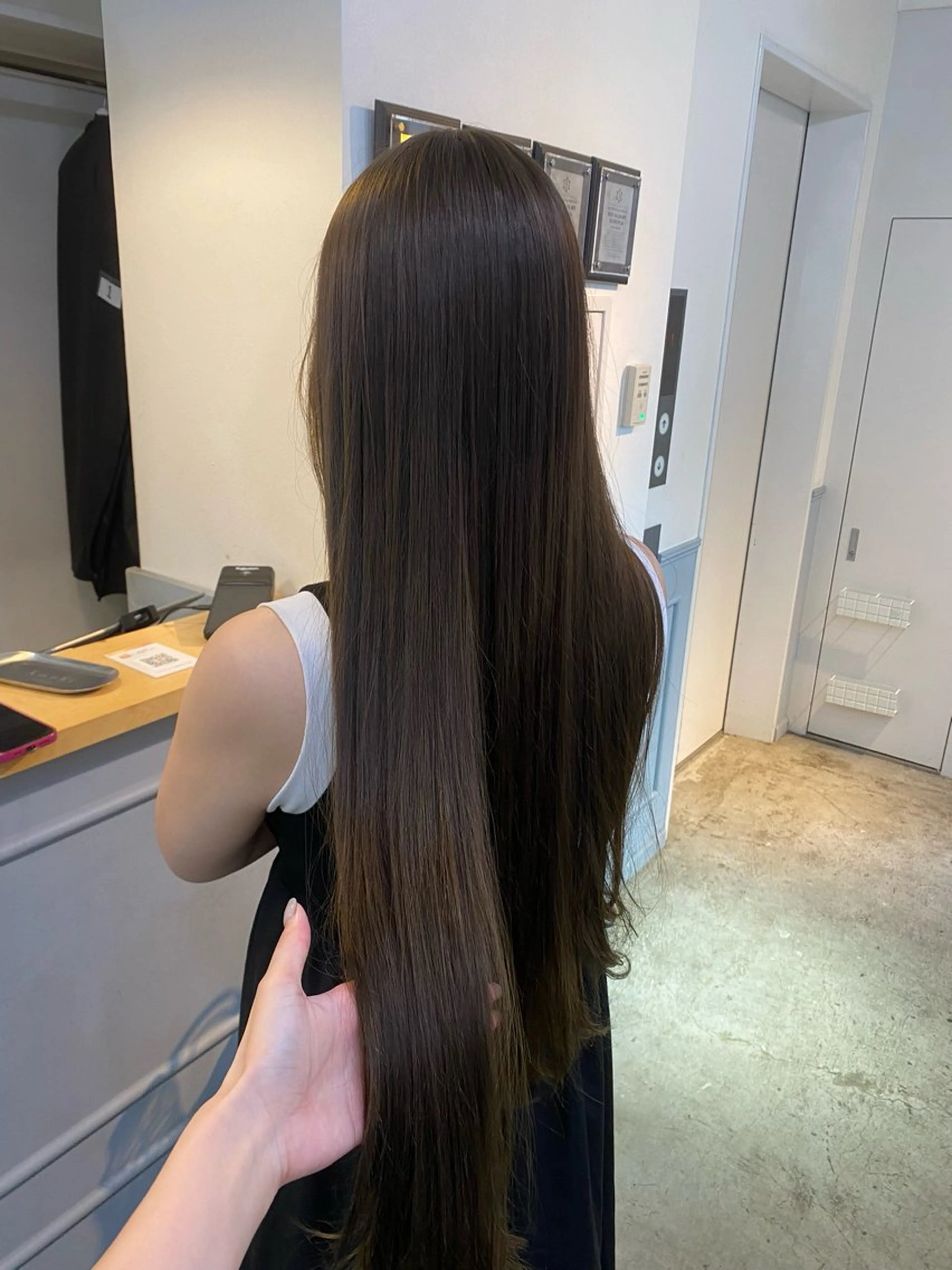 ロング カット ヘアカラー トリートメント amphitokyo 風本朱里🐥のヘアスタイル