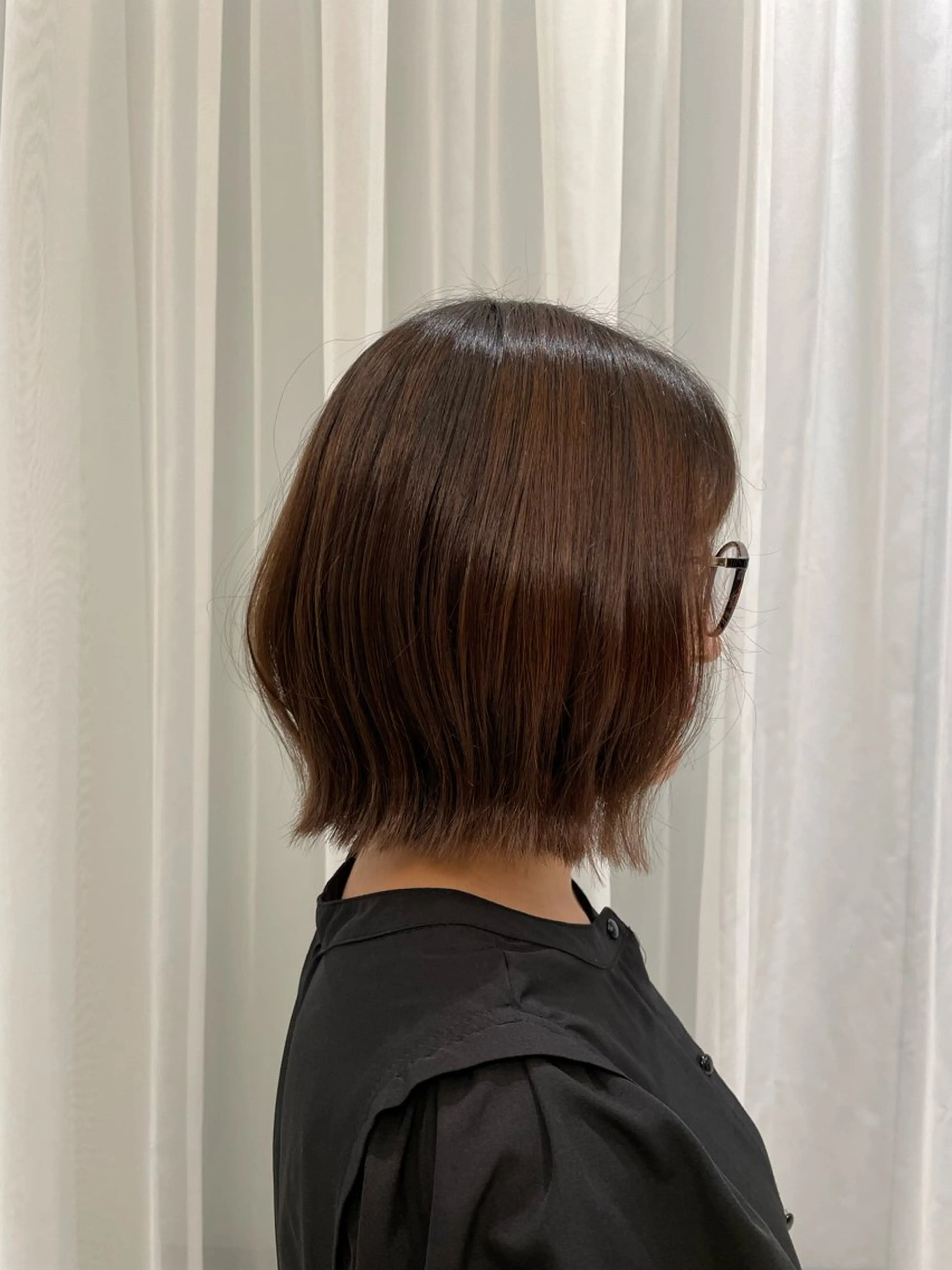 ショート ボブ 外ハネヘア 永沼 美月のヘアスタイル