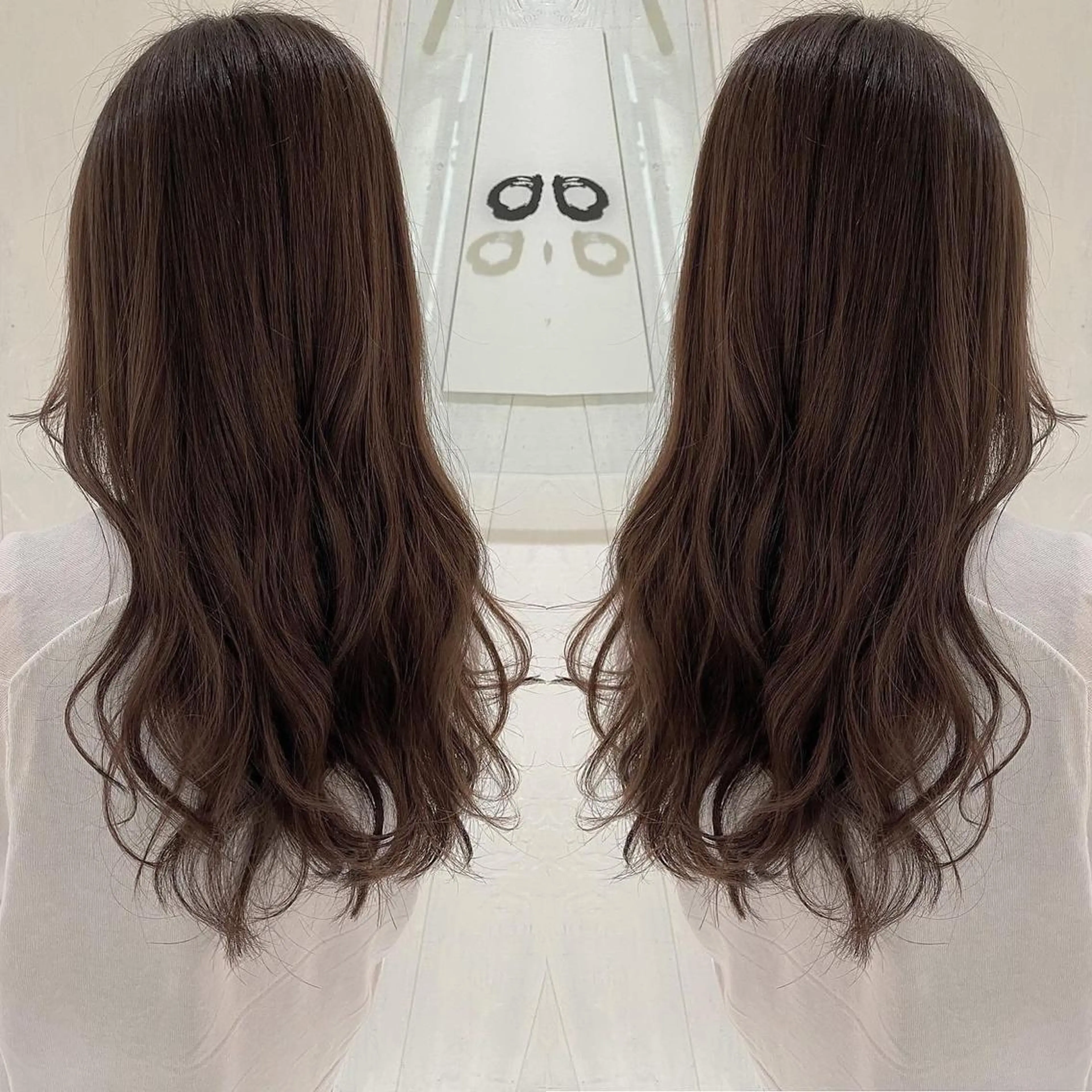 ロング カラー アッシュ 外国人風カラー レイヤーカット トリートメント カット ヘアカラー トリートメント 河合秀明/ハイライト /インナーカラーのヘアスタイル