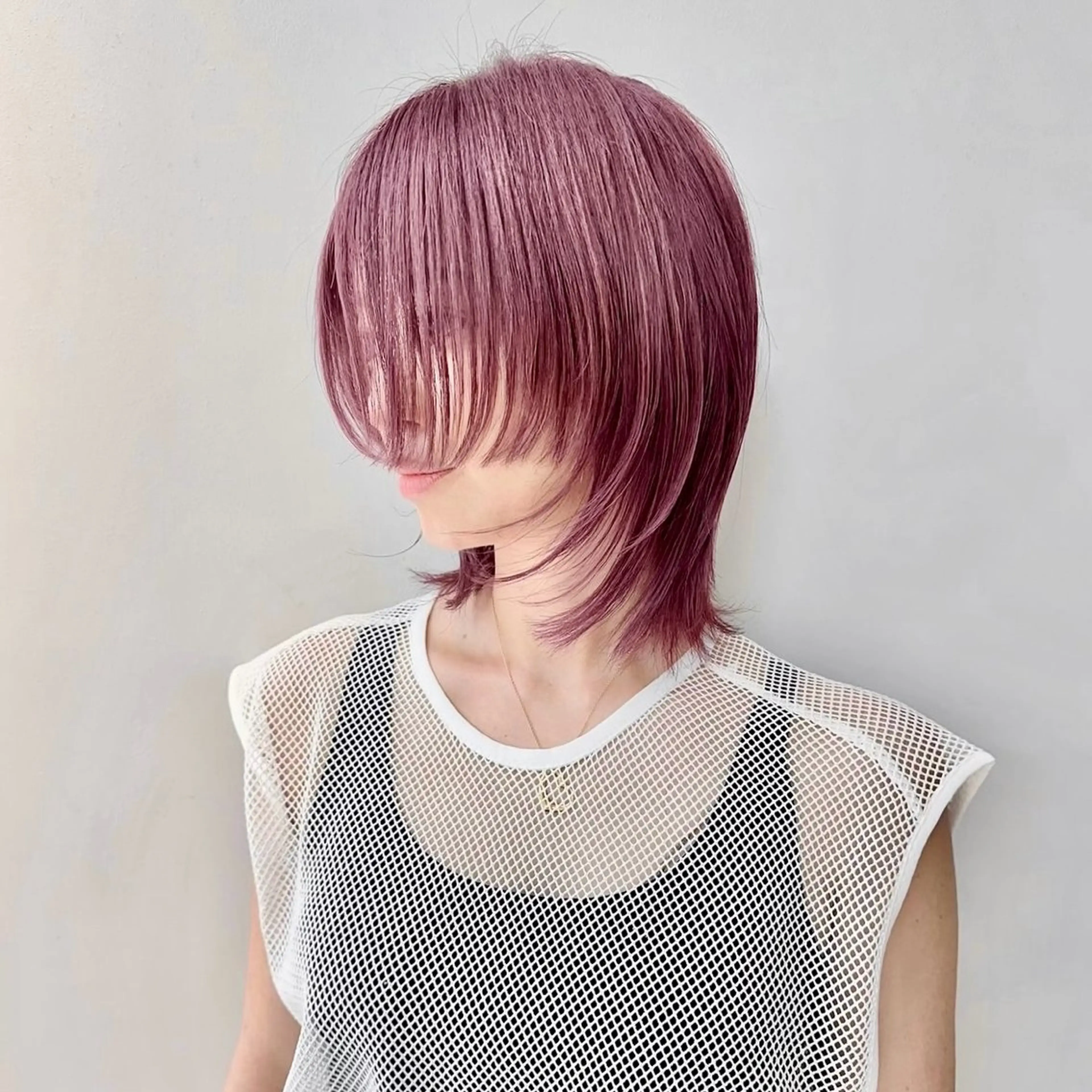 ミディアム カラー カット ヘアカラー 透け感カラー 🌱いわさきのヘアスタイル