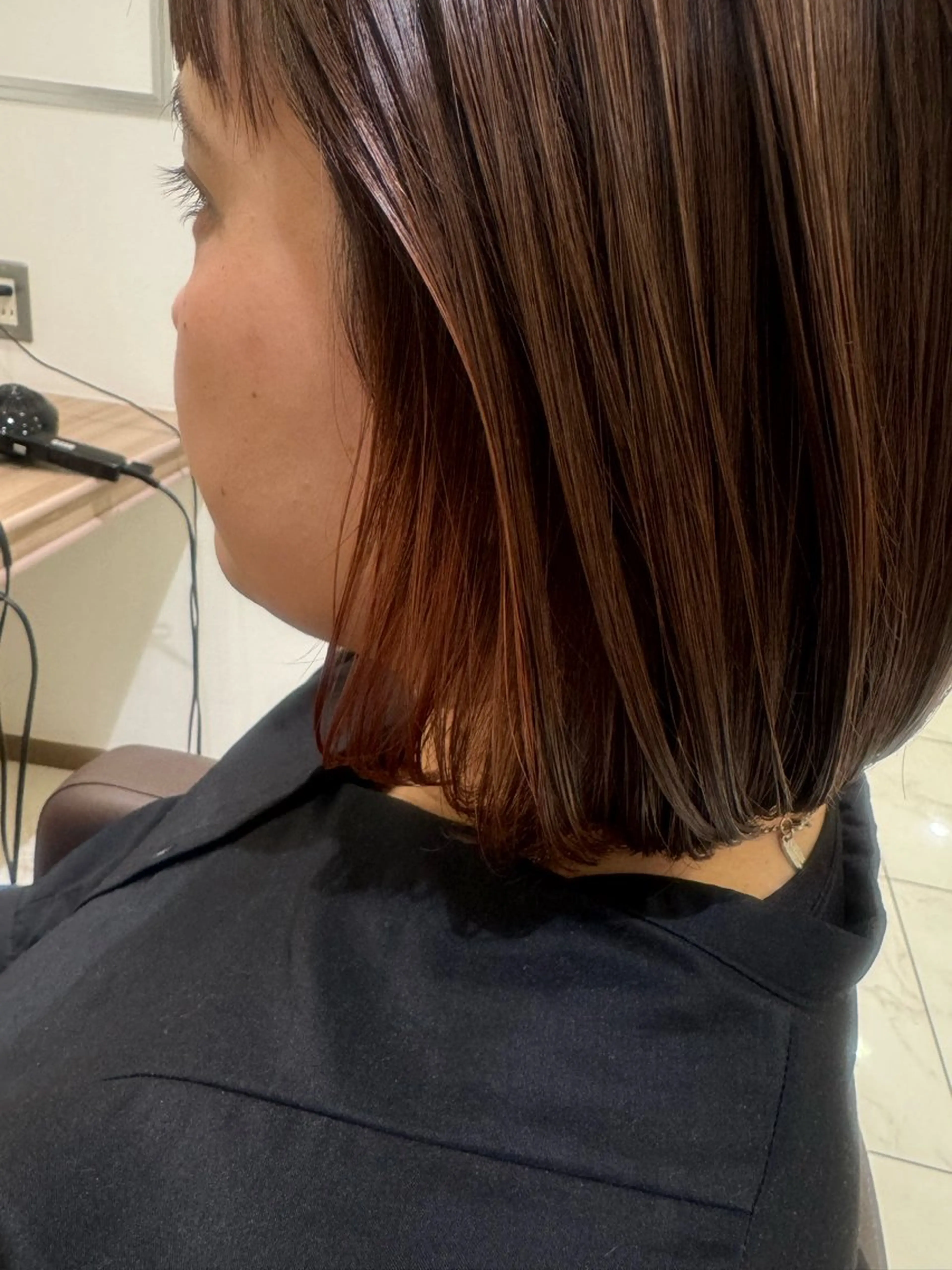 ショート カラー インナーカラー 柿崎 浩美のヘアスタイル