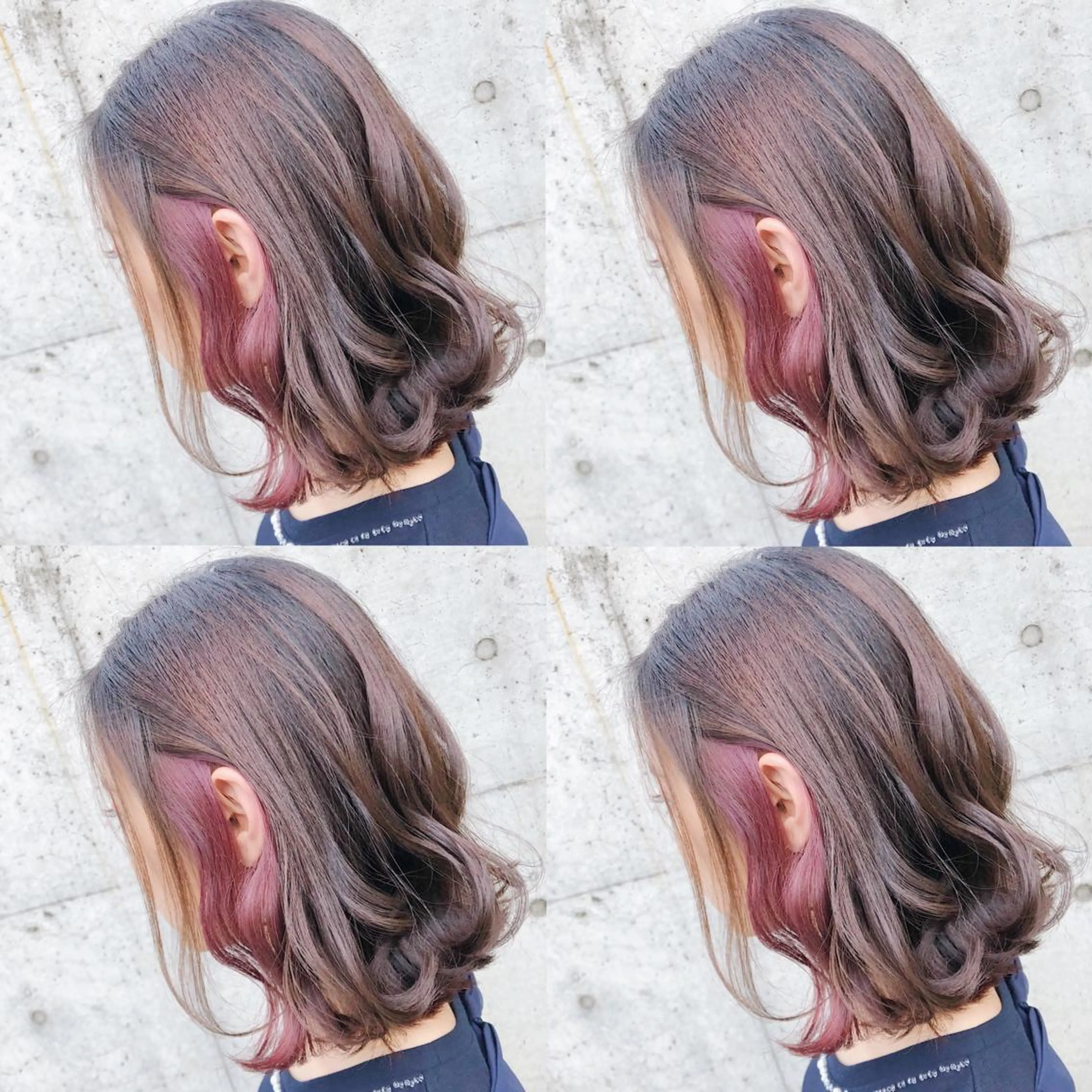 ミディアム カラー ヘアアレンジ メンズ キッズ カット ヘアカラー トリートメント ヘアセット 💟Chloe原宿店 🩶ハイトーンのヘアスタイル