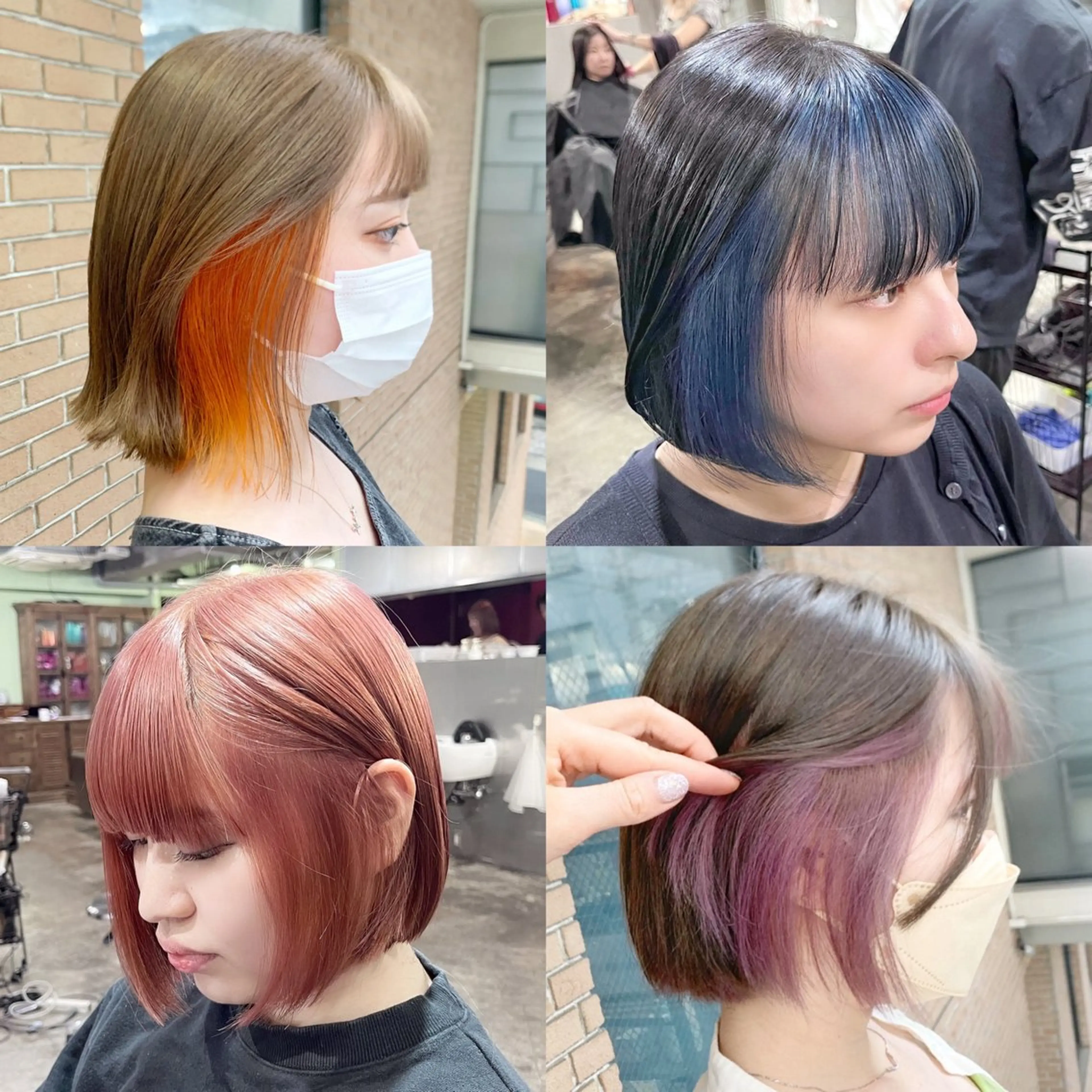 ミディアム カラー ヘアアレンジ ブリーチ カット ヘアカラー トリートメント ピンクカラー🩷 ヘアセットＮＯ.1のヘアスタイル
