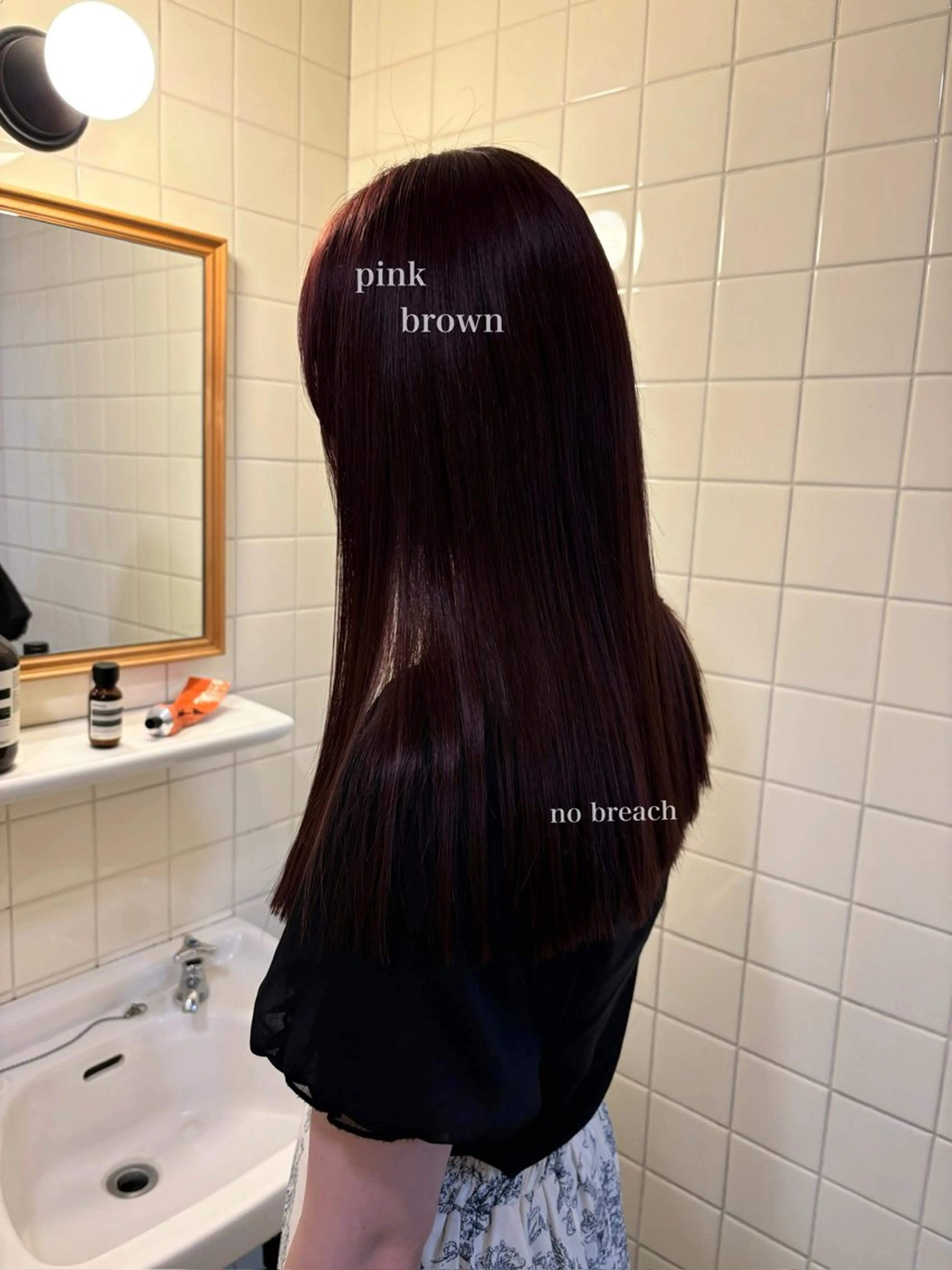 ロング カラー カット トリートメント 韓国ボブ＆顔まわり レイヤー♡TOMOEのヘアスタイル