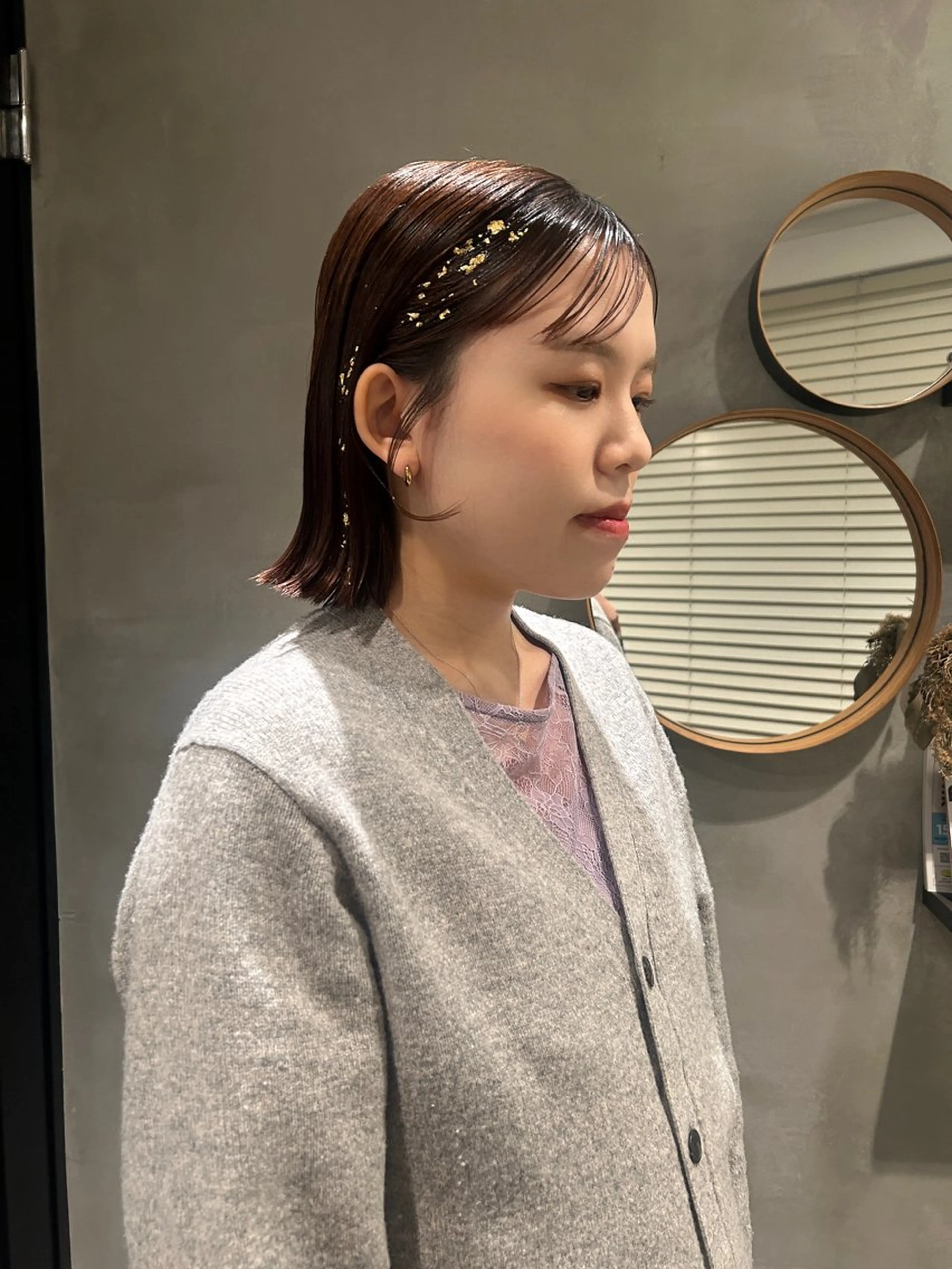 ミディアム ヘアアレンジ ヘアセット デザインカラー❤︎ イシイレイのヘアスタイル