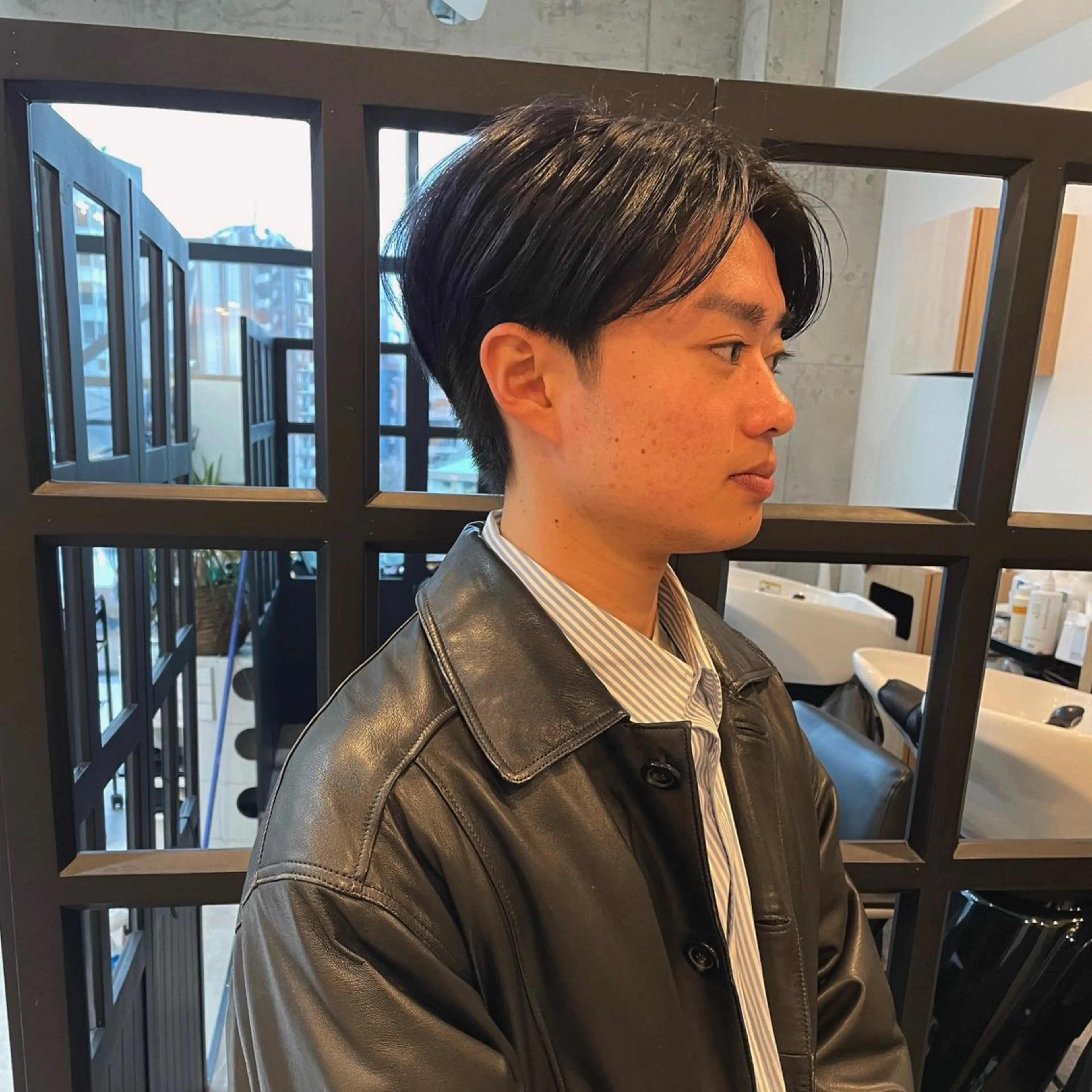ショート メンズ センターパート メンズショート ショートヘア カット 堀江将太朗/恵比寿/ メンズカットのヘアスタイル