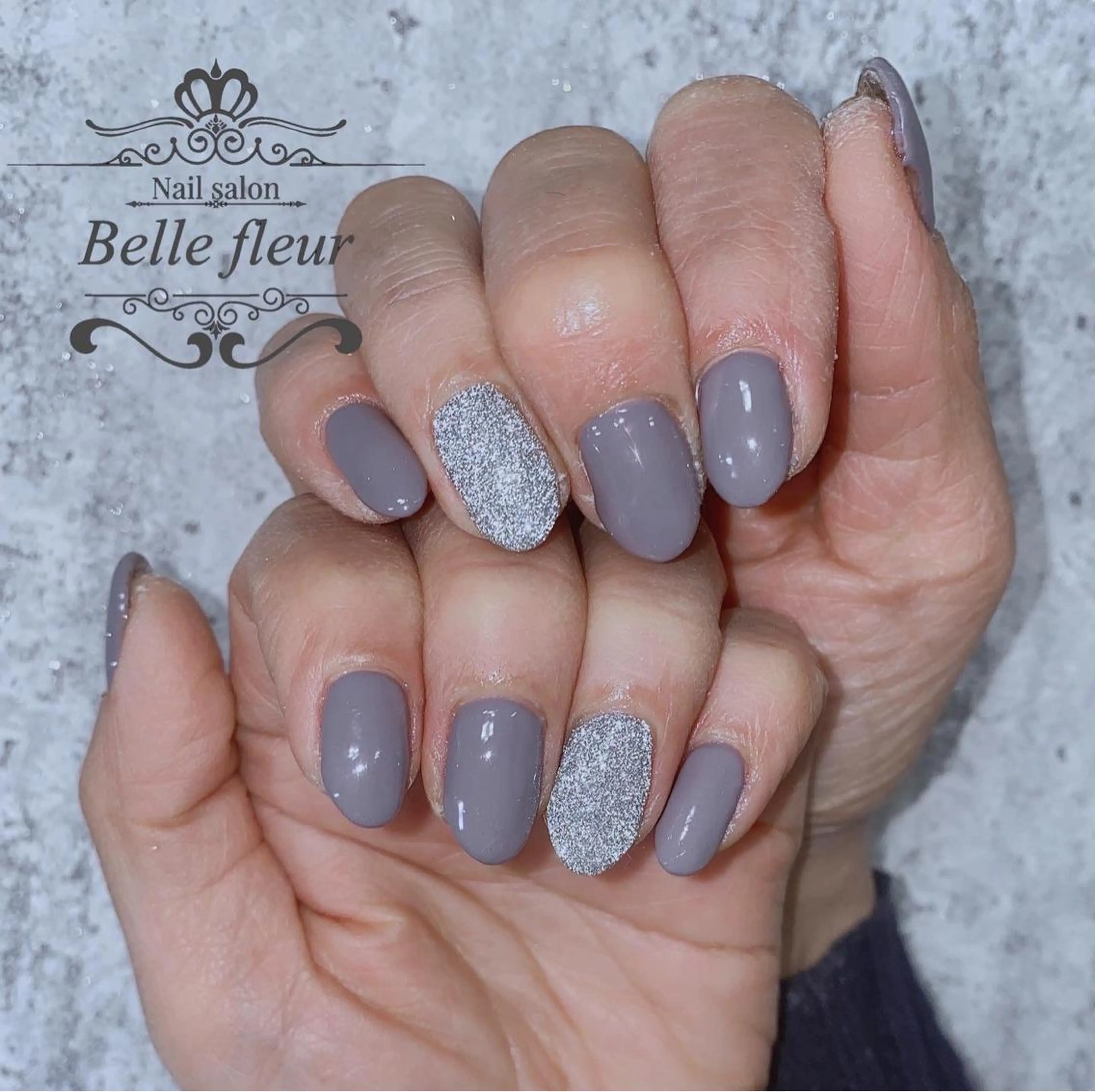 ミディアム ネイル Belle fleurのネイルデザイン