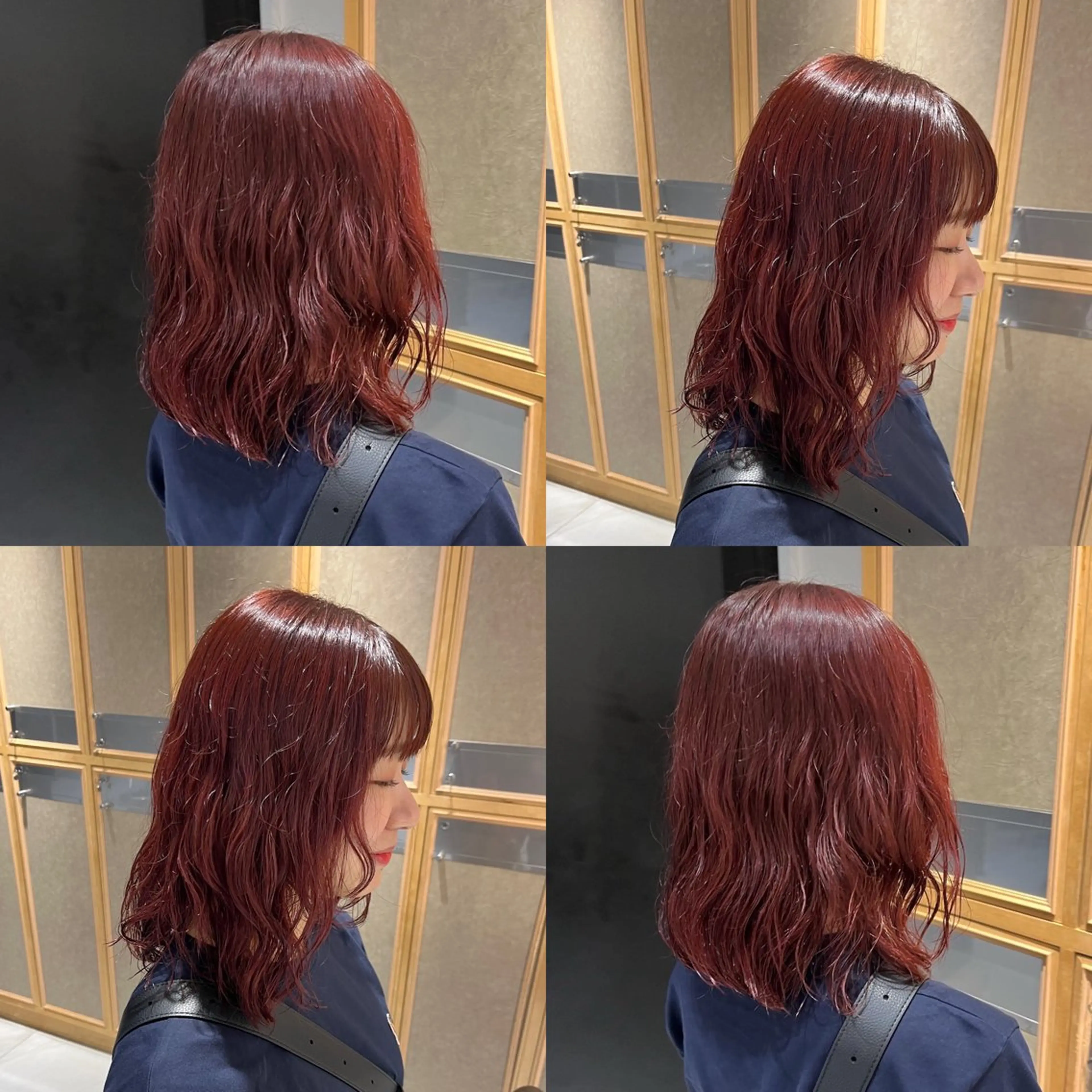 ミディアム カラー ナミ🩶暗髪/暖色 ❤️/透明感/縮毛のヘアスタイル