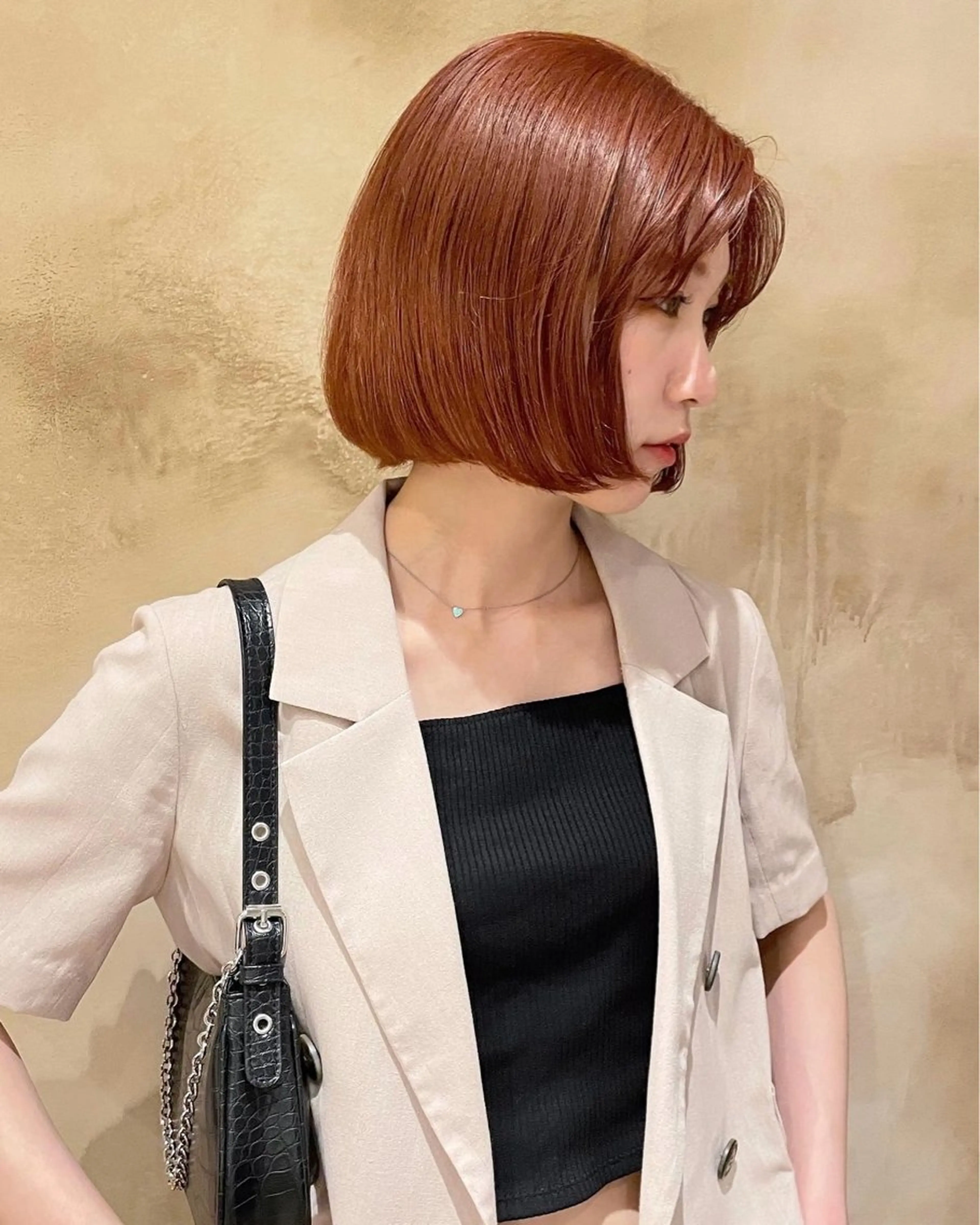 ミディアム カラー ブリーチ カット ヘアカラー トリートメント ヘアセット lot所属・大阪/心斎橋 lot mikuのヘアスタイル