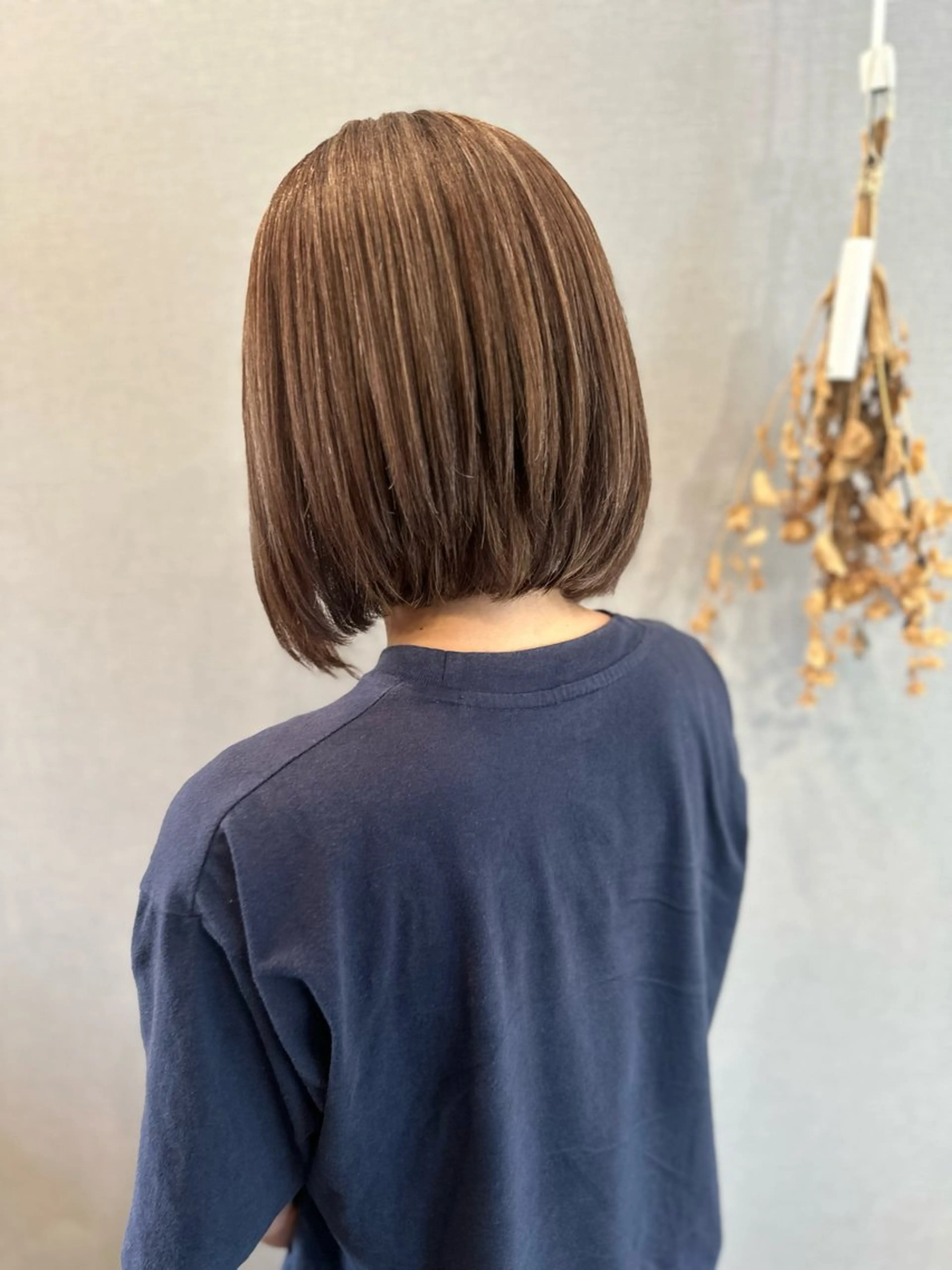ミディアム カット 縮毛矯正 K Harukaのヘアスタイル