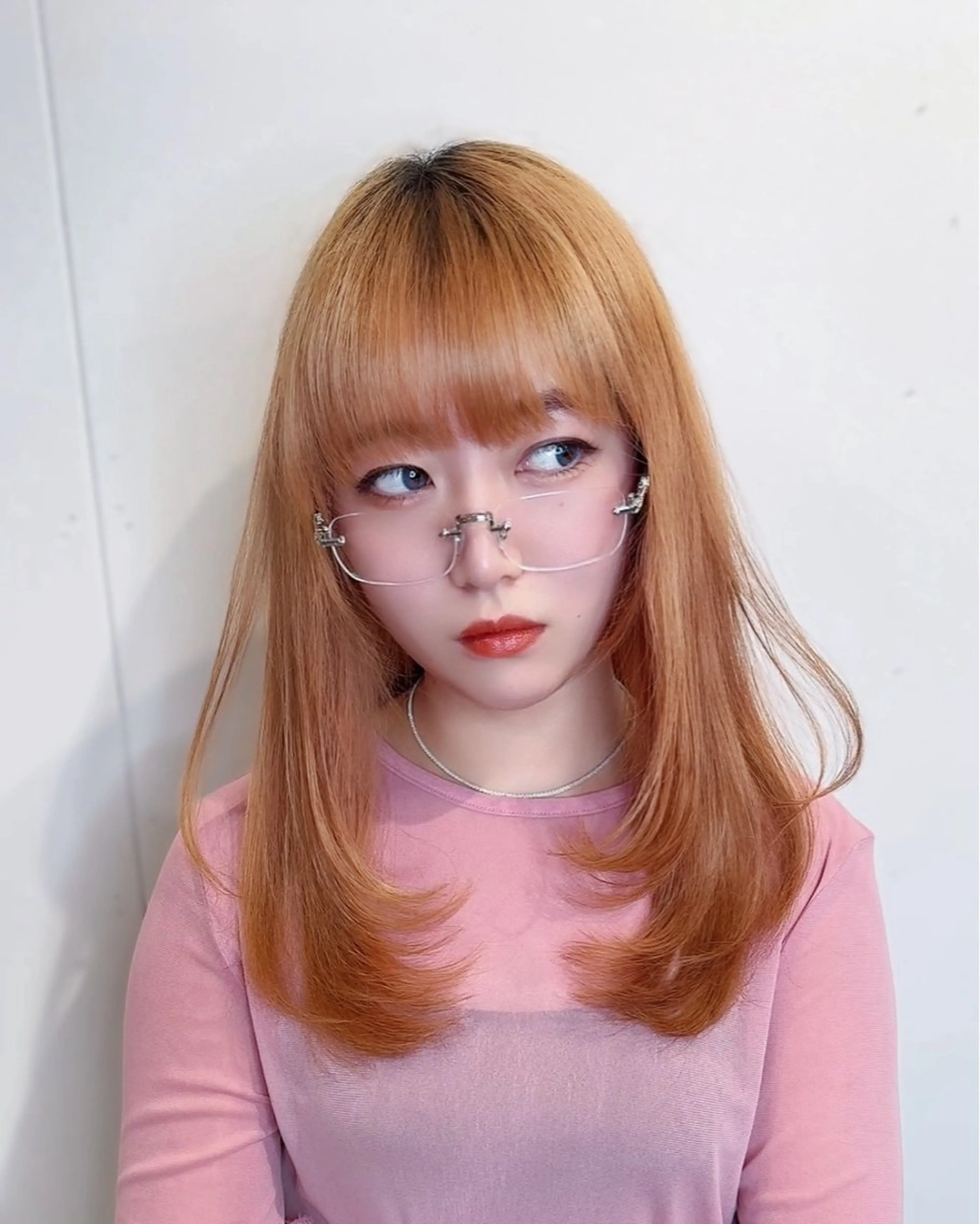 セミロング レイヤーカット 似合わせカット カット 永田竜一/縮毛矯正/ 大人可愛い/レイヤーのヘアスタイル