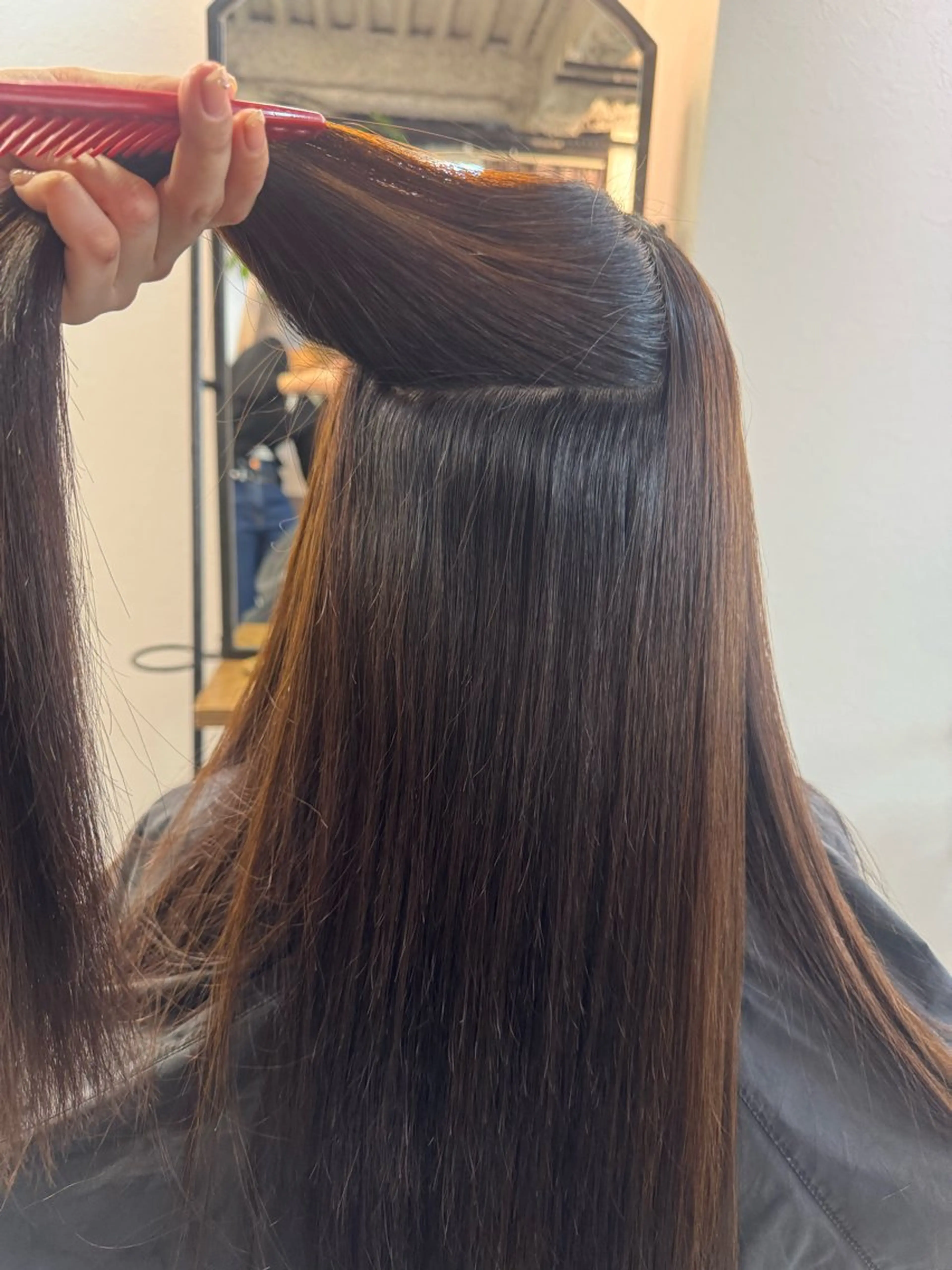 縮毛矯正の写真