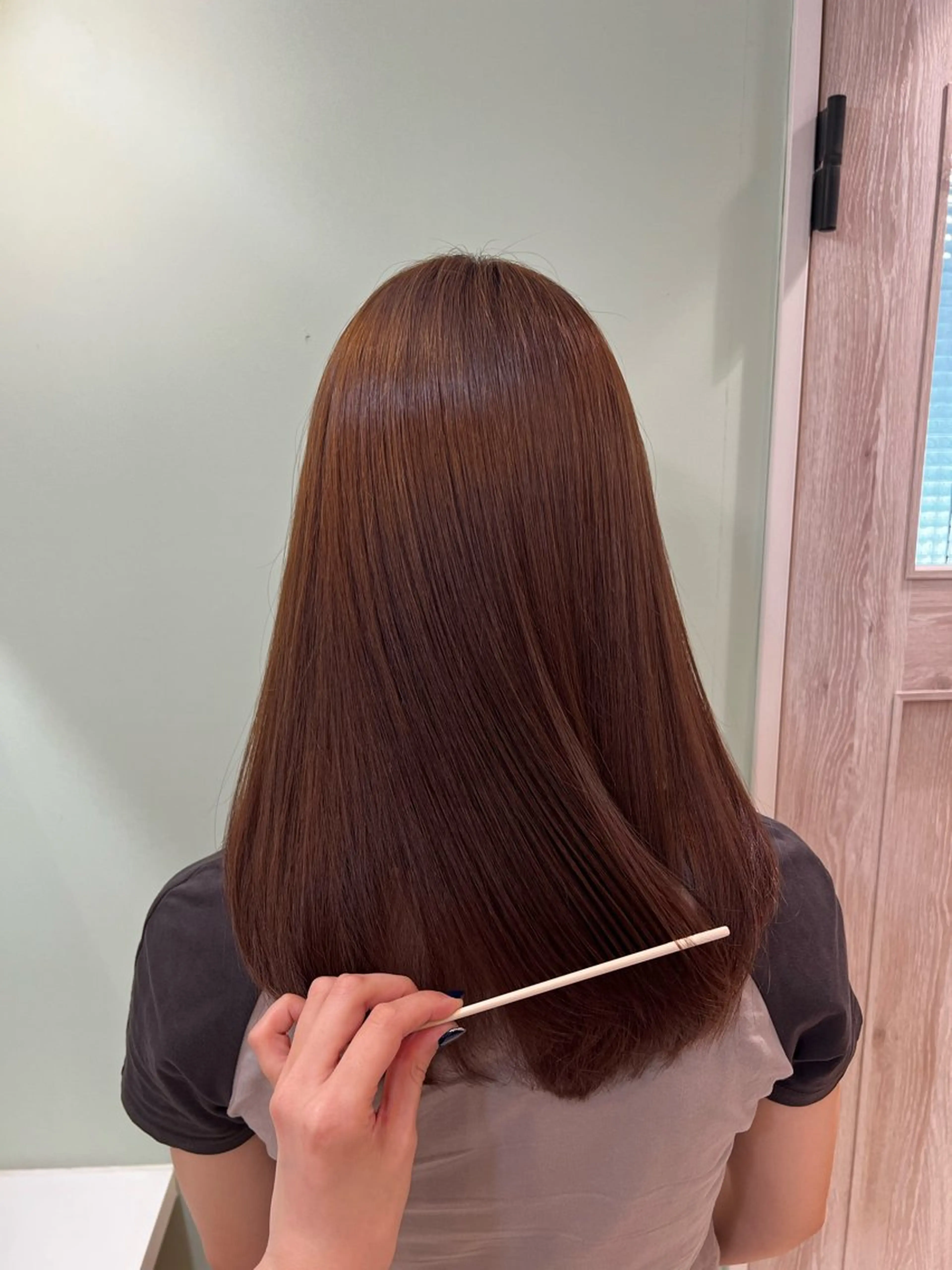 ロング カット ヘアカラー トリートメント ‪🤎艶感ベージュ/ ミルクティー‪🤎のヘアスタイル