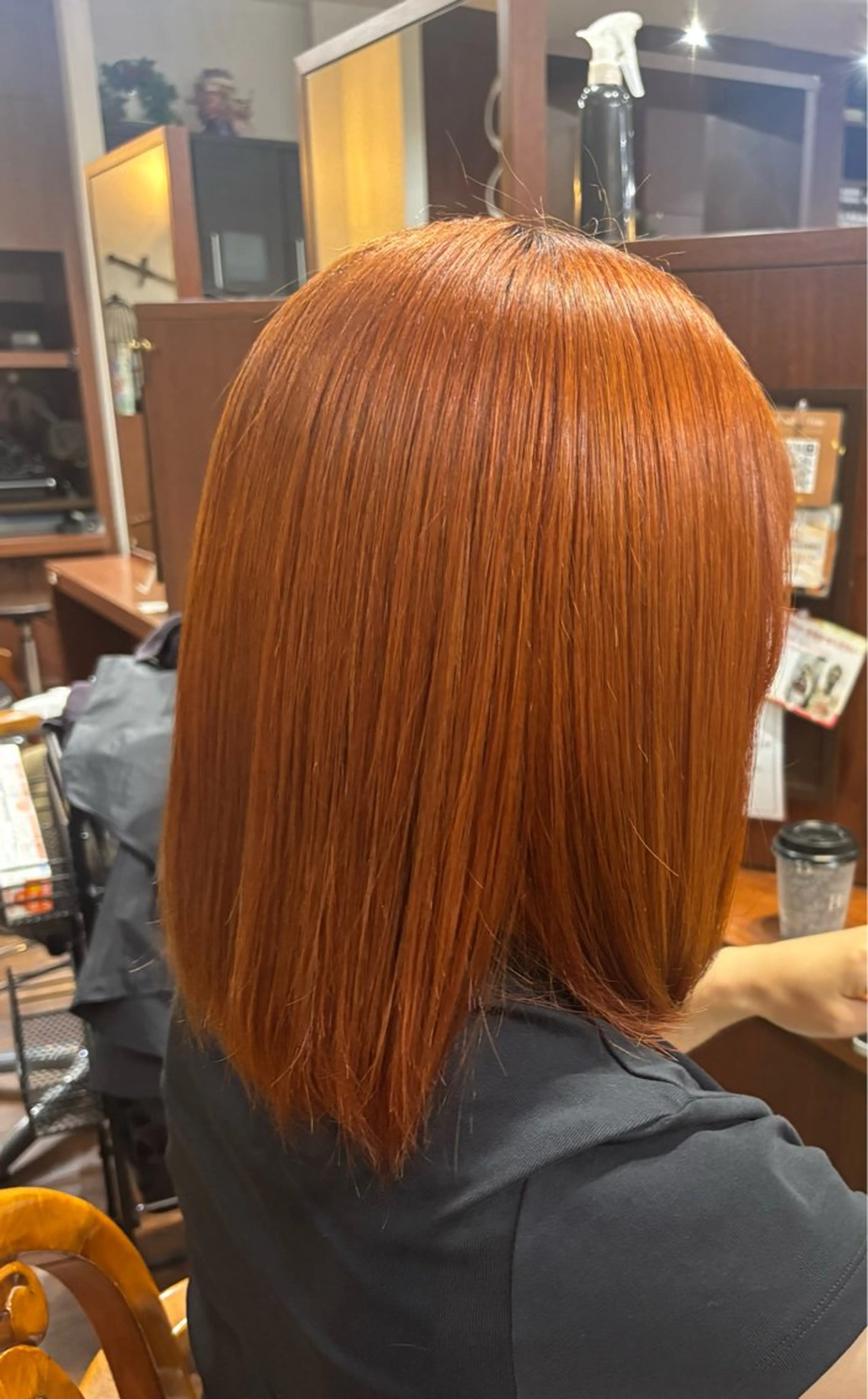 ミディアム カラー ブリーチ オレンジ Doluce所属・岡宮 友紀子のヘアスタイル