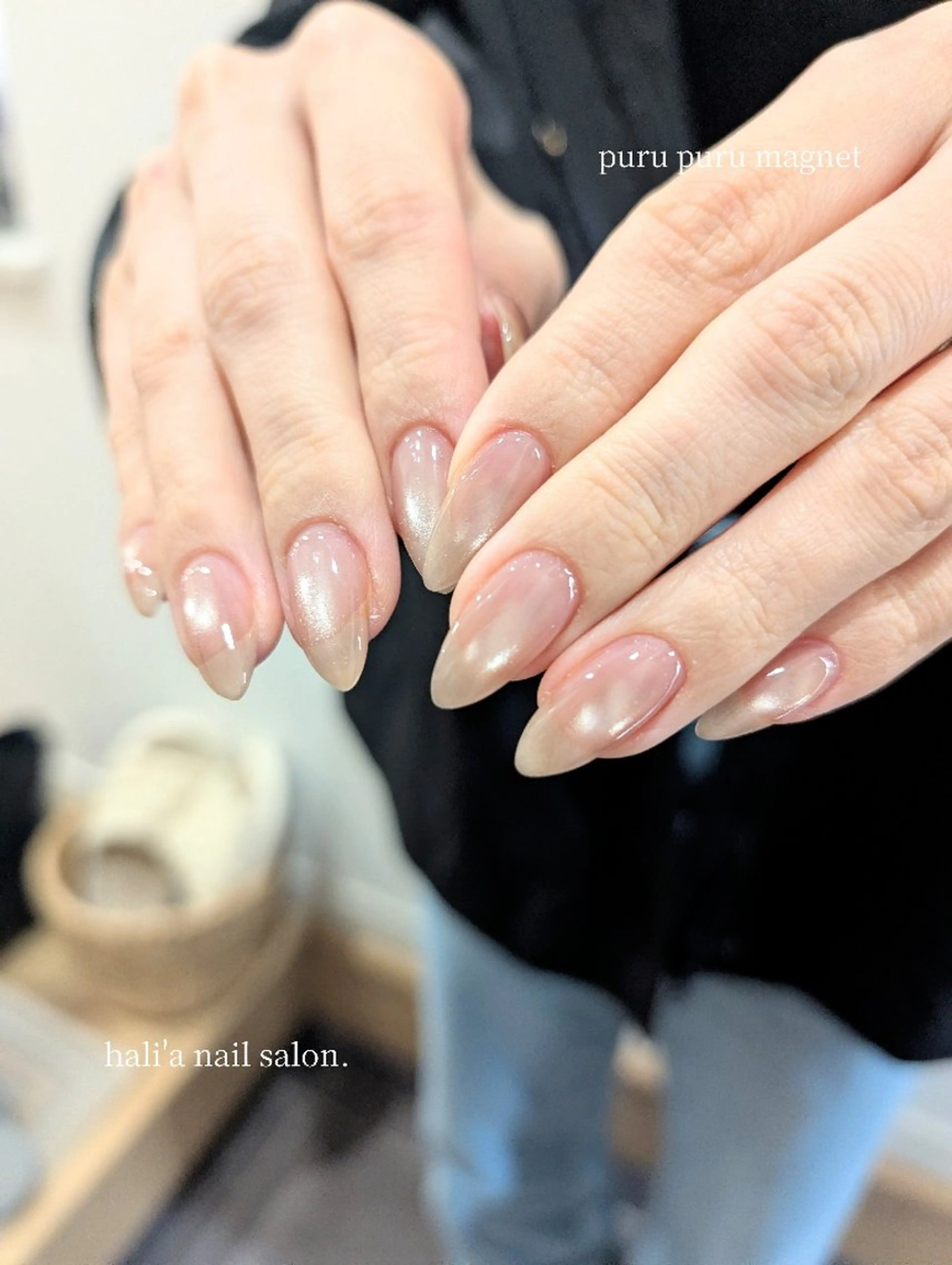 ネイル マグネットネイル ハンドネイル hali’a nailのネイルデザイン