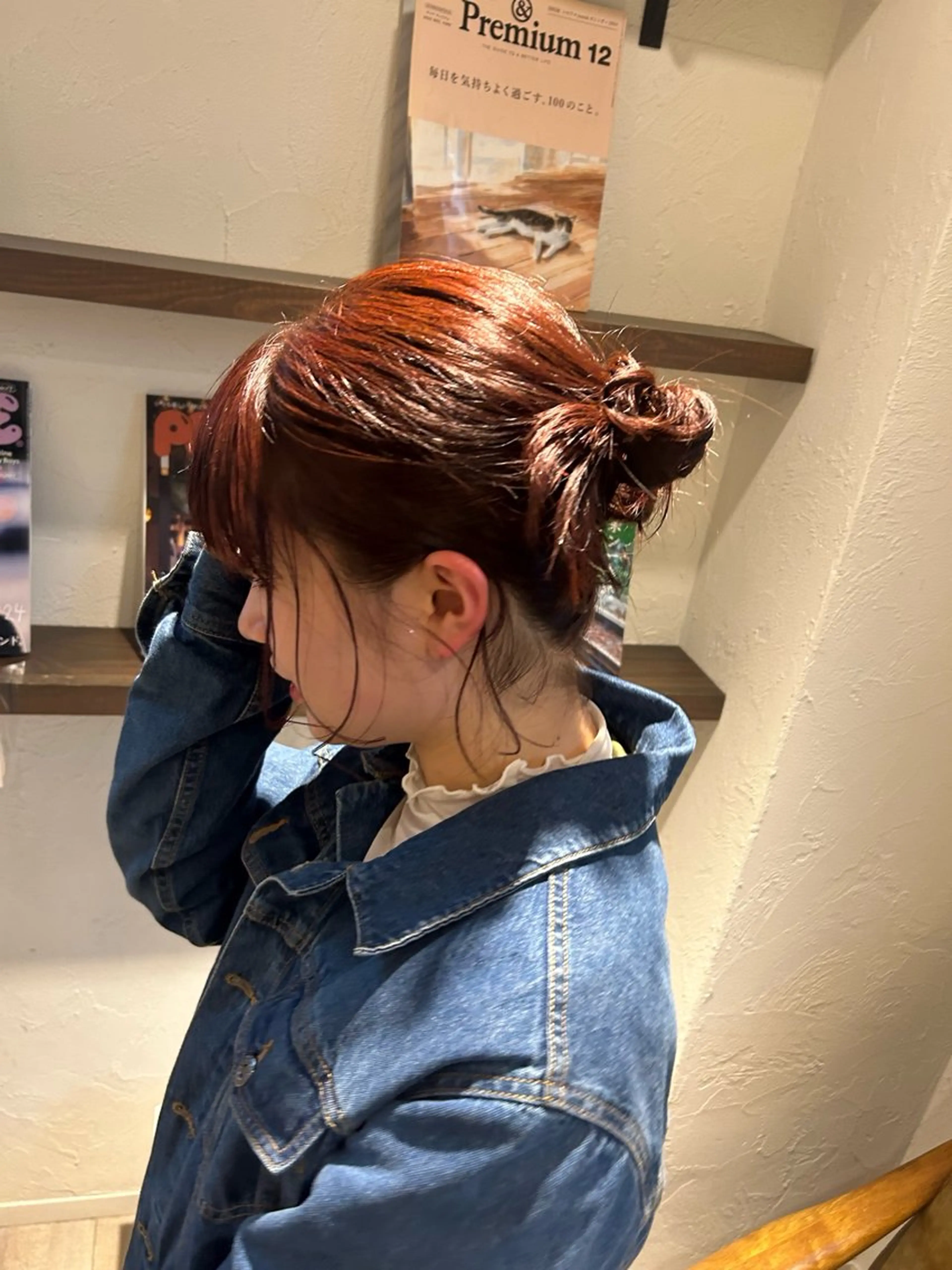 ミディアム カラー ブラウンカラー レッドカラー レッドブラウン Riches by ENVY 西宮北口【リシェス バイ エンヴィー】所属・カラーリスト IKUHOのヘアスタイル