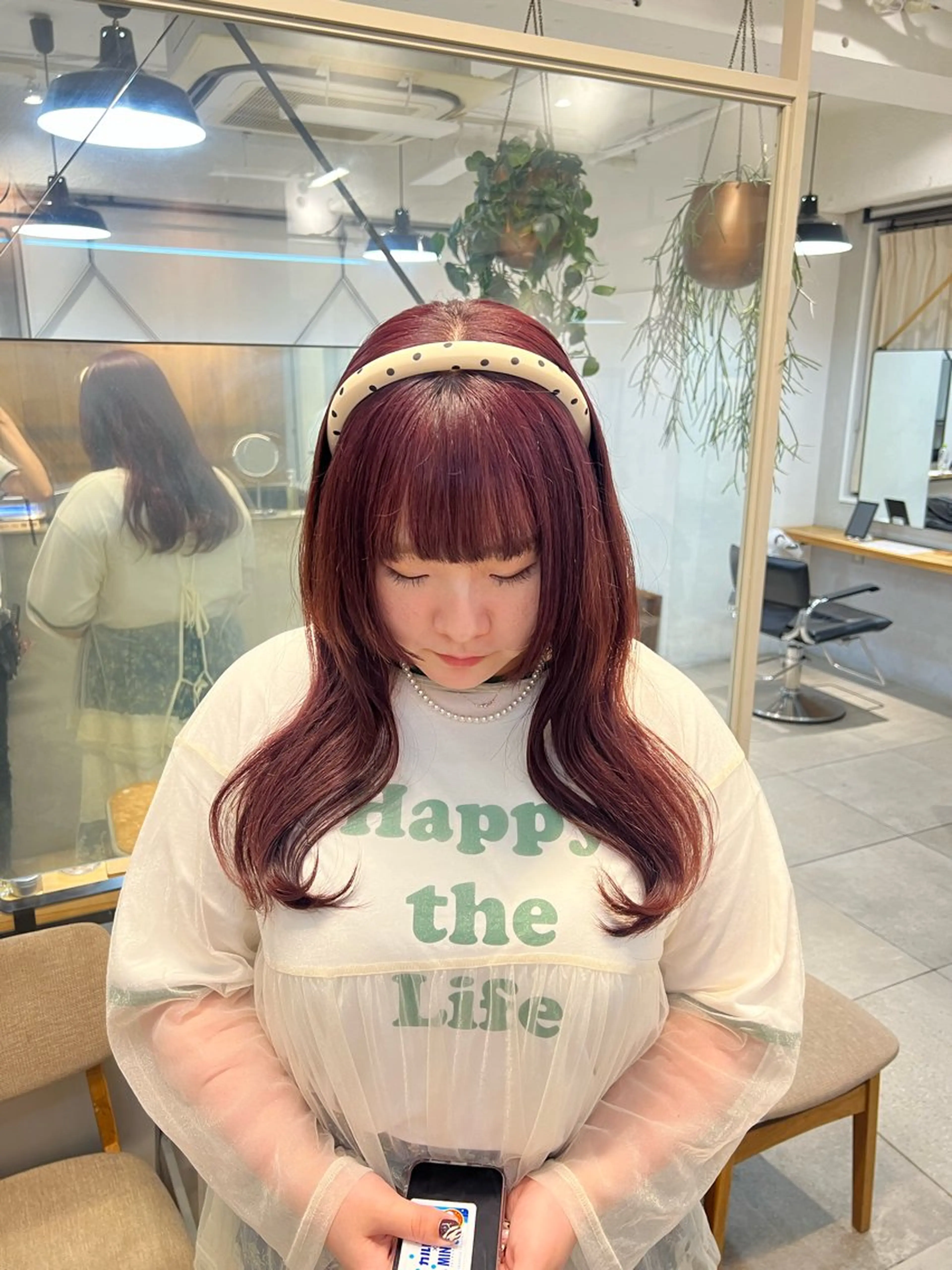 ロング ヘアカラー Lomalia もえかのヘアスタイル