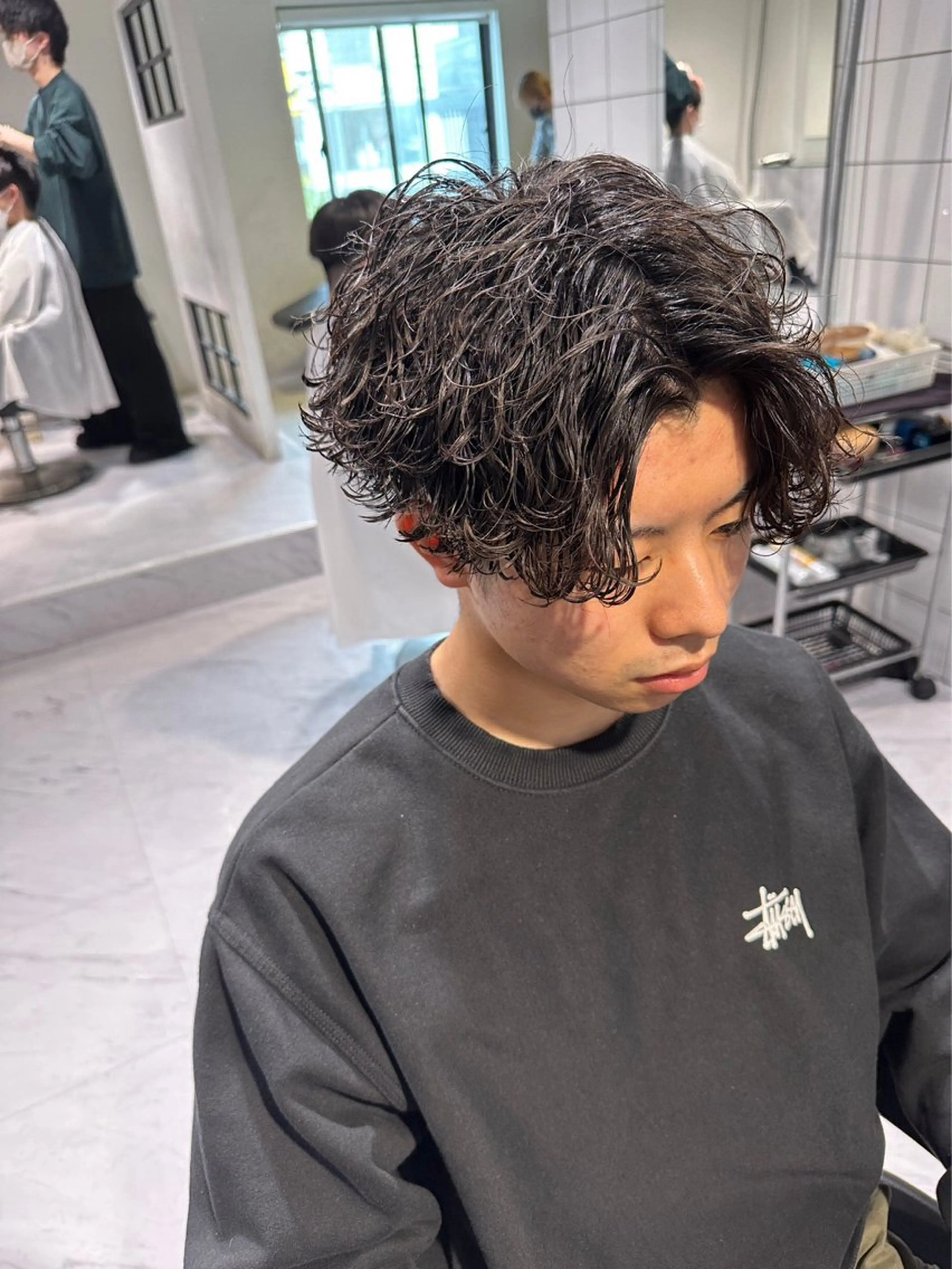 パーマ メンズ カット パーマ 🌟あゆ🌟 女子ウケスタイルのヘアスタイル