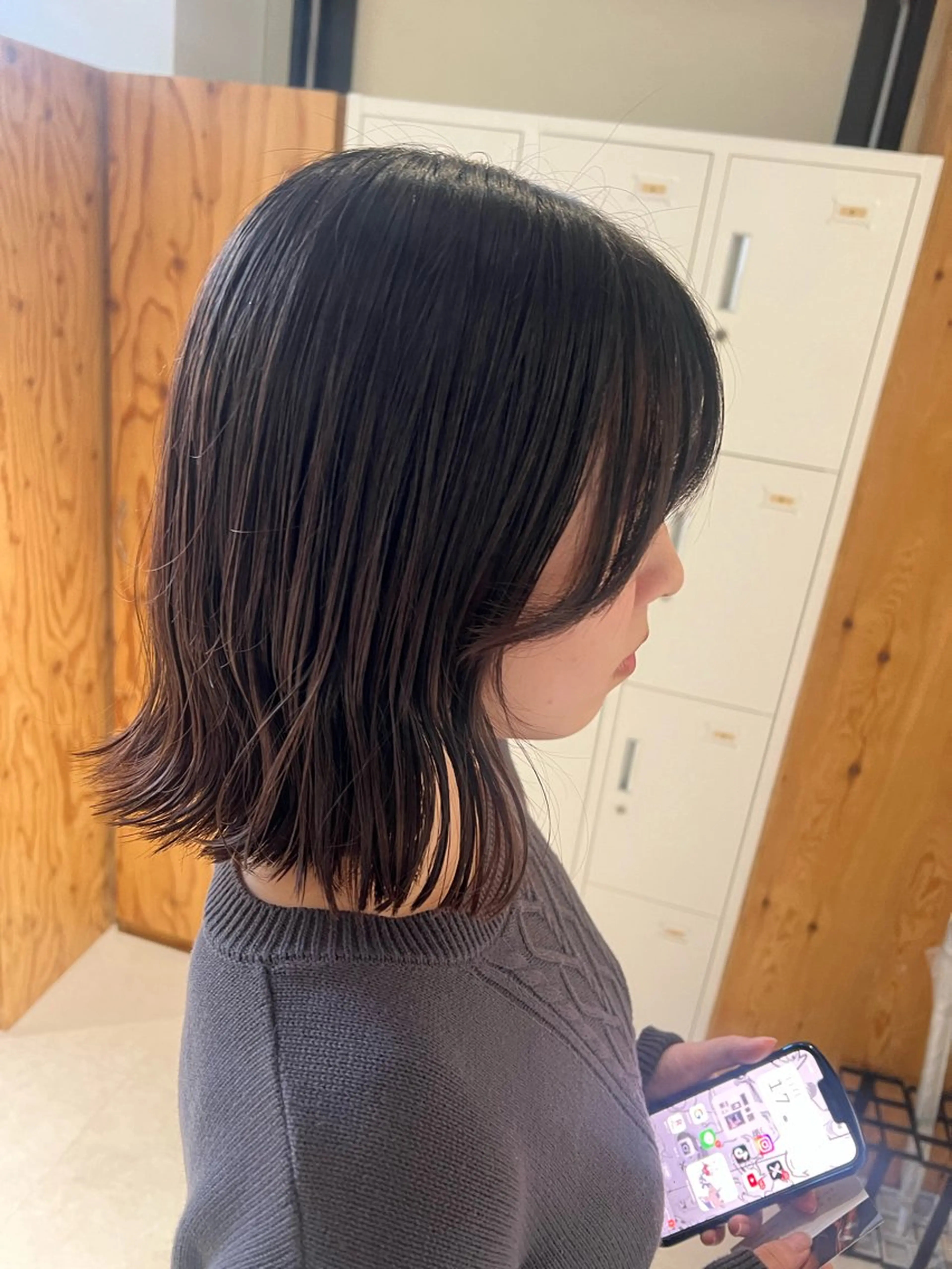ショート ボブ くびれヘア カット 梅田/顔周りカット /ボブ/RINKAのヘアスタイル