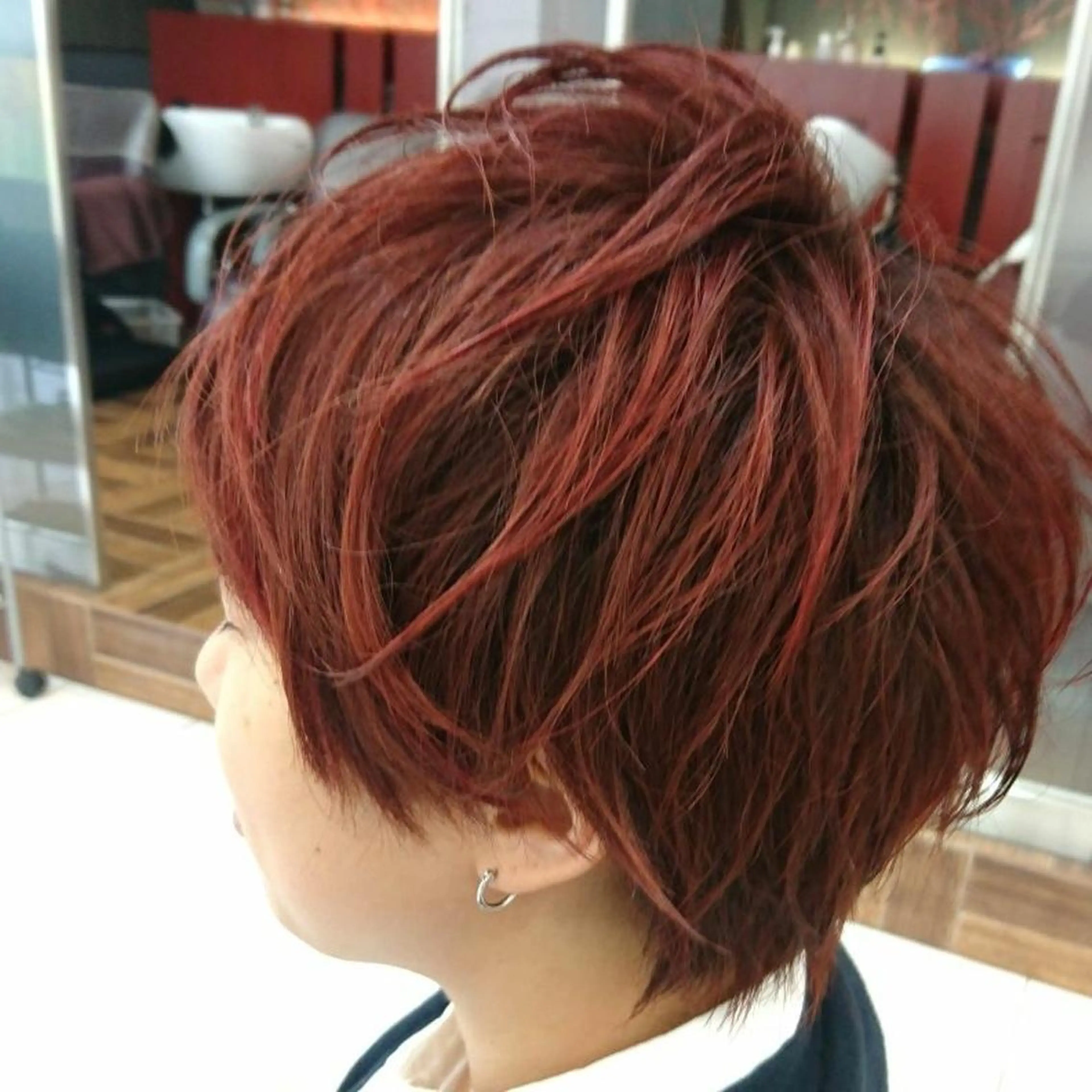 ショート ハイライト ルクール喜多町店 こむろのヘアスタイル