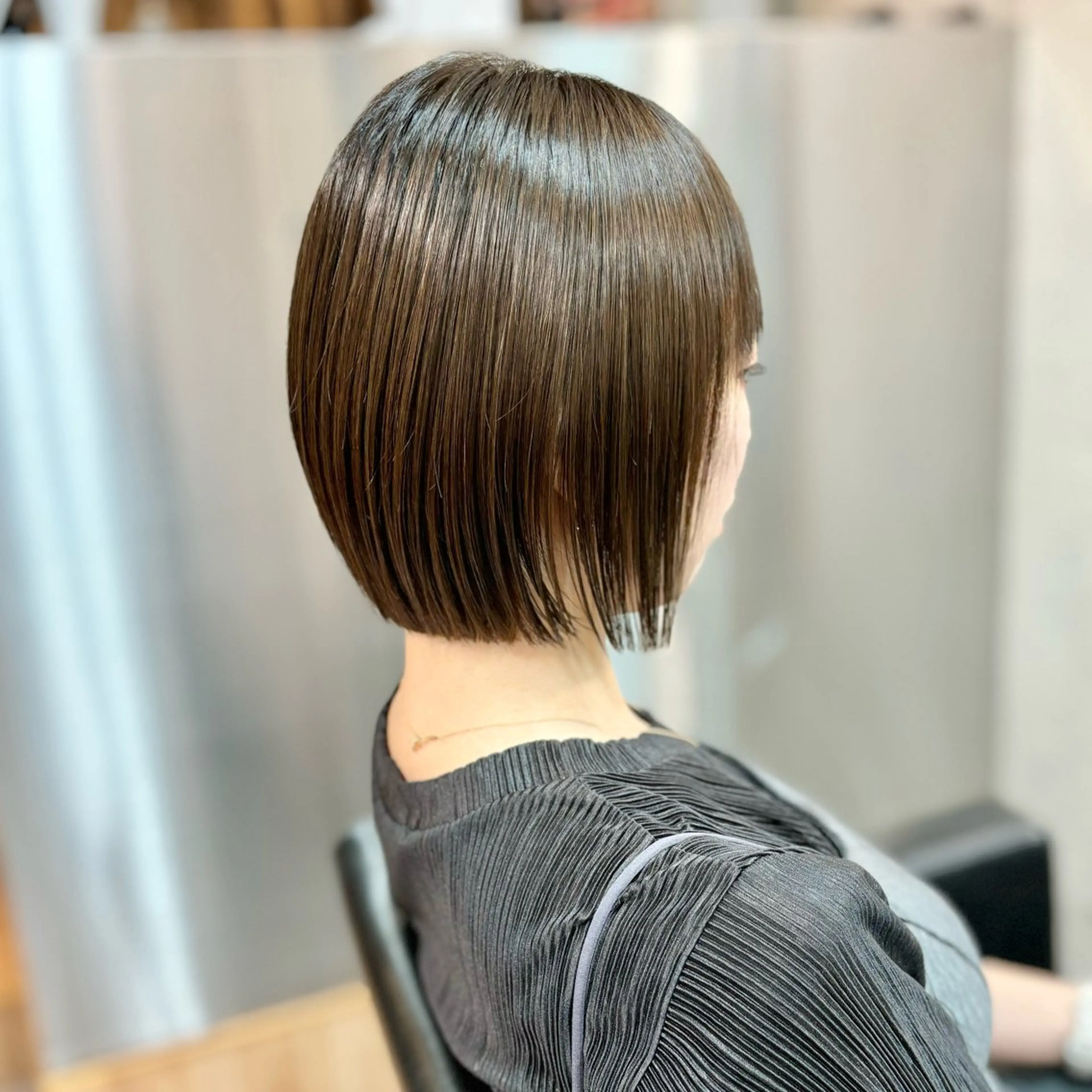 ショート カラー パーマ カット ヘアカラー 縮毛矯正 トリートメント ショートボブ髪質改善 縮毛矯正のプロ山道潤のヘアスタイル