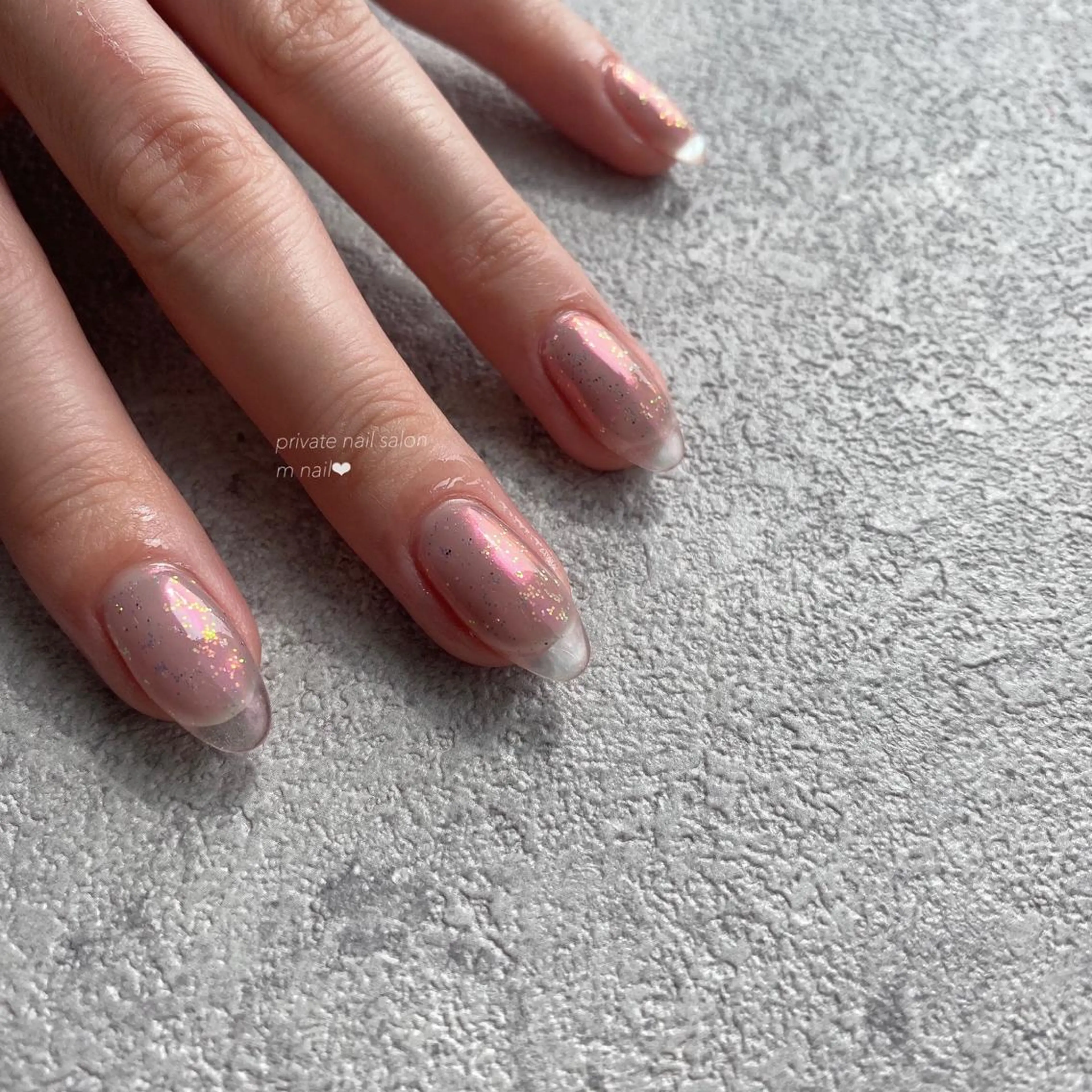 ネイル クリアネイル フレンチネイル ハンドネイル 小河原 舞のネイルデザイン