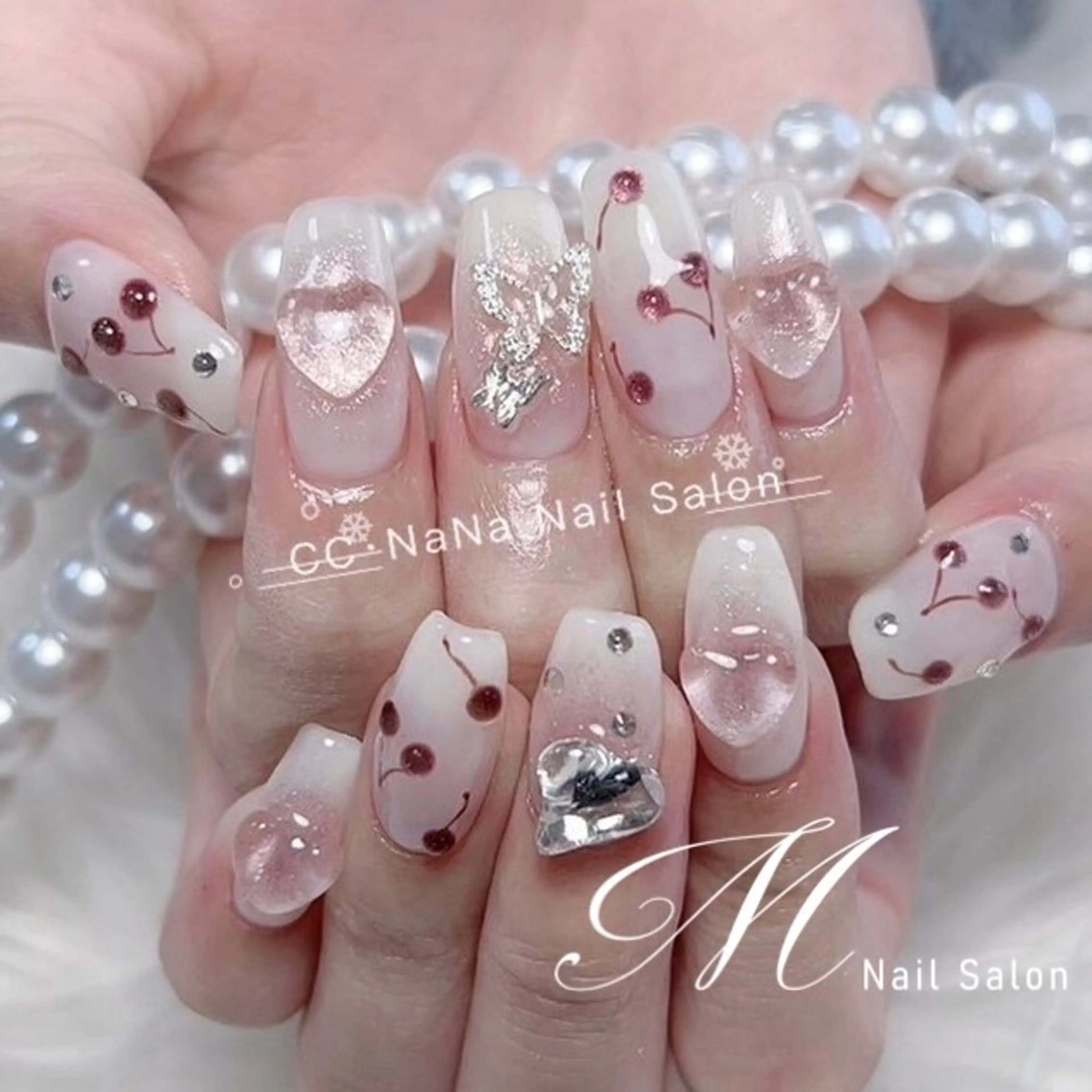 ネイル 夏ネイル ハンドネイル MNailパラ取扱店 🦋キャンペーン中✨のネイルデザイン
