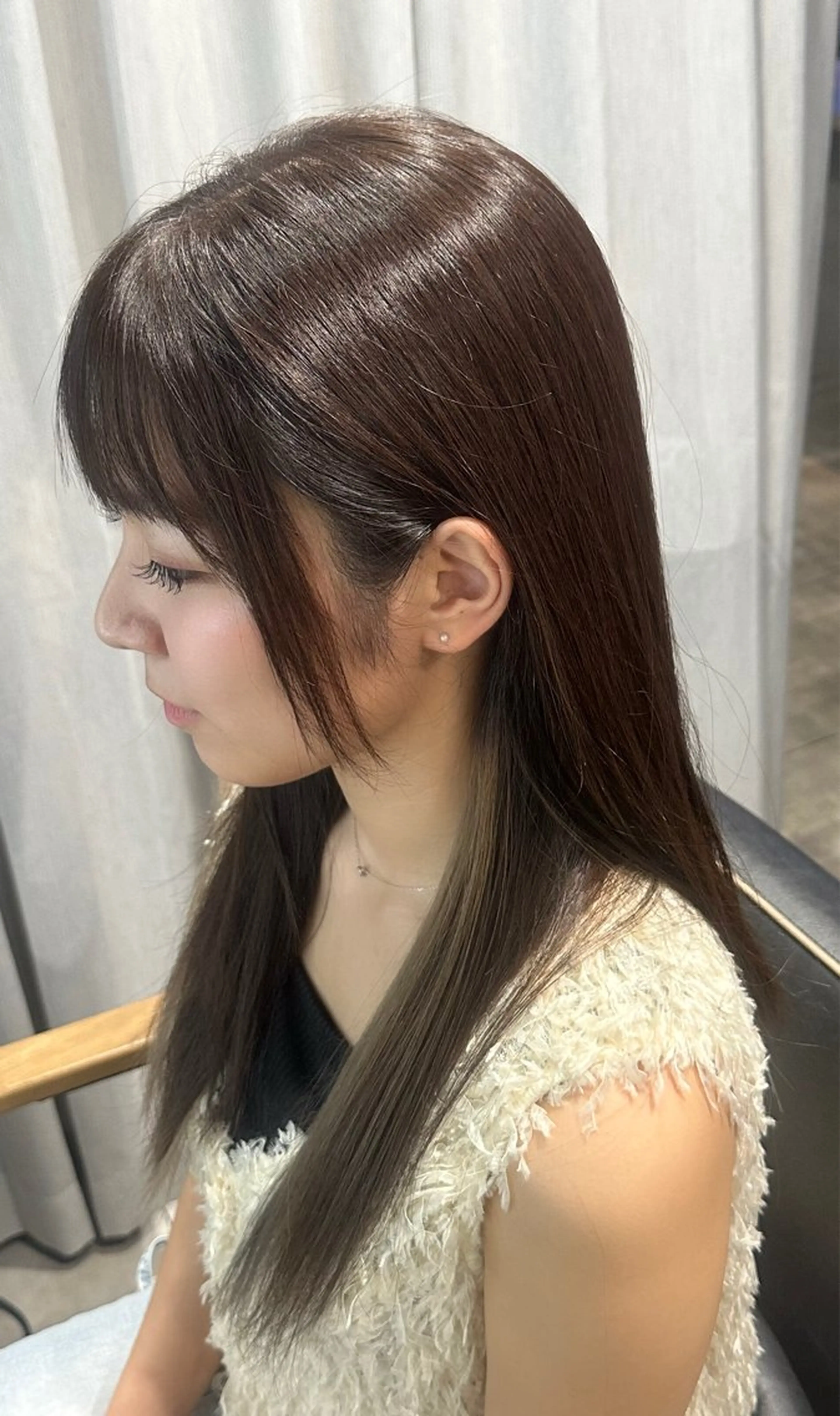 セミロング カット ヘアカラー 村井 隆仁のヘアスタイル