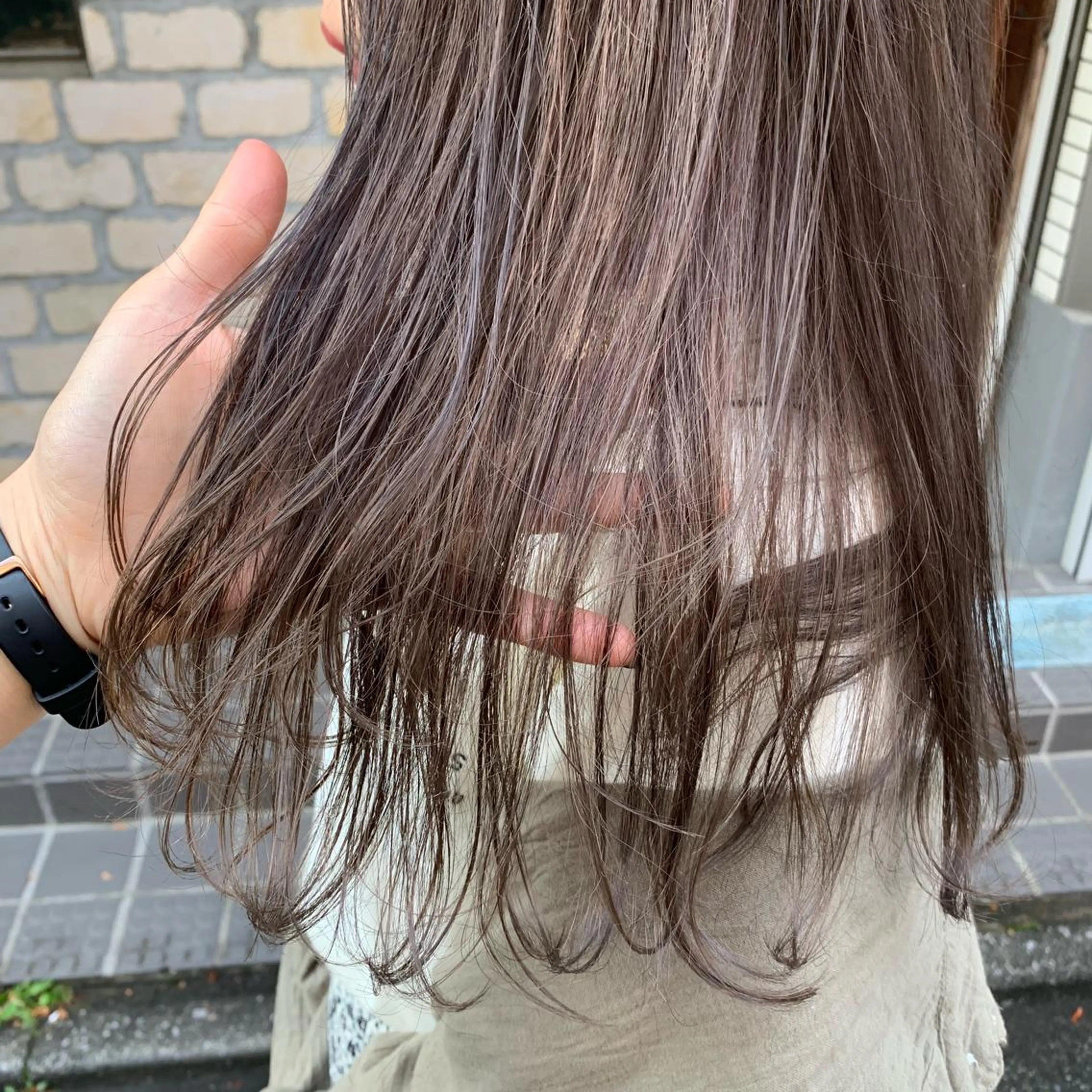 セミロング カラー 透明感カラー グレージュ ラベンダーカラー ラベンダーグレージュ ラベンダーグレー ヘアカラー emme MIHO♡のヘアスタイル